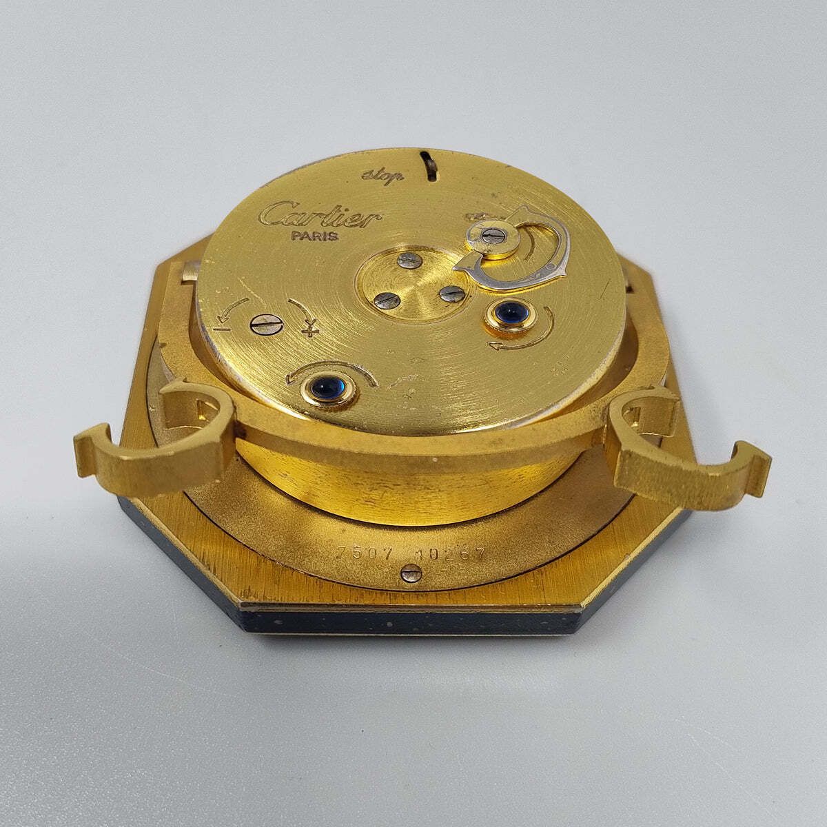 1980s Gorgeous Cartier Alarm Clock Pendulette. Made In Swiss photo vinterior