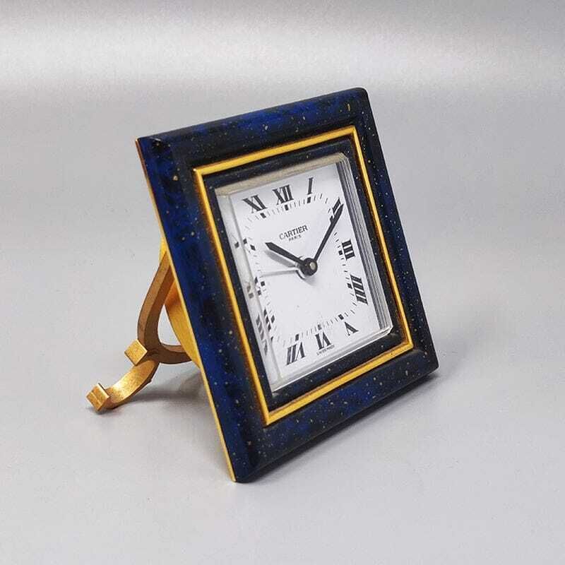 1980s Gorgeous Cartier Alarm Clock Pendulette. Made In Swiss photo for sale