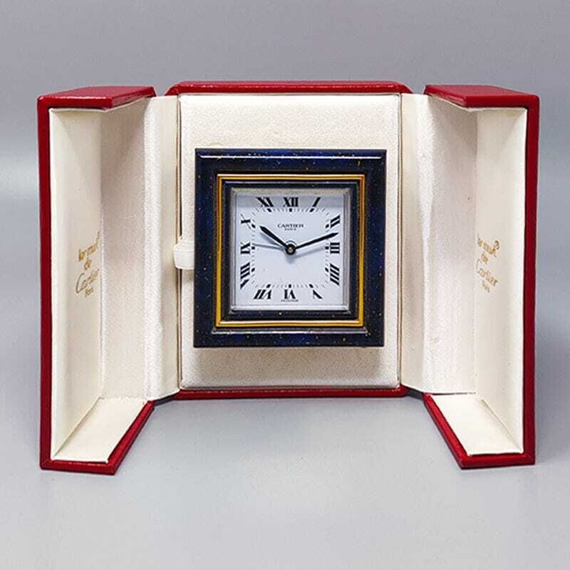 photo furniture 1980s Gorgeous Cartier Alarm Clock Pendulette. Made In Swiss