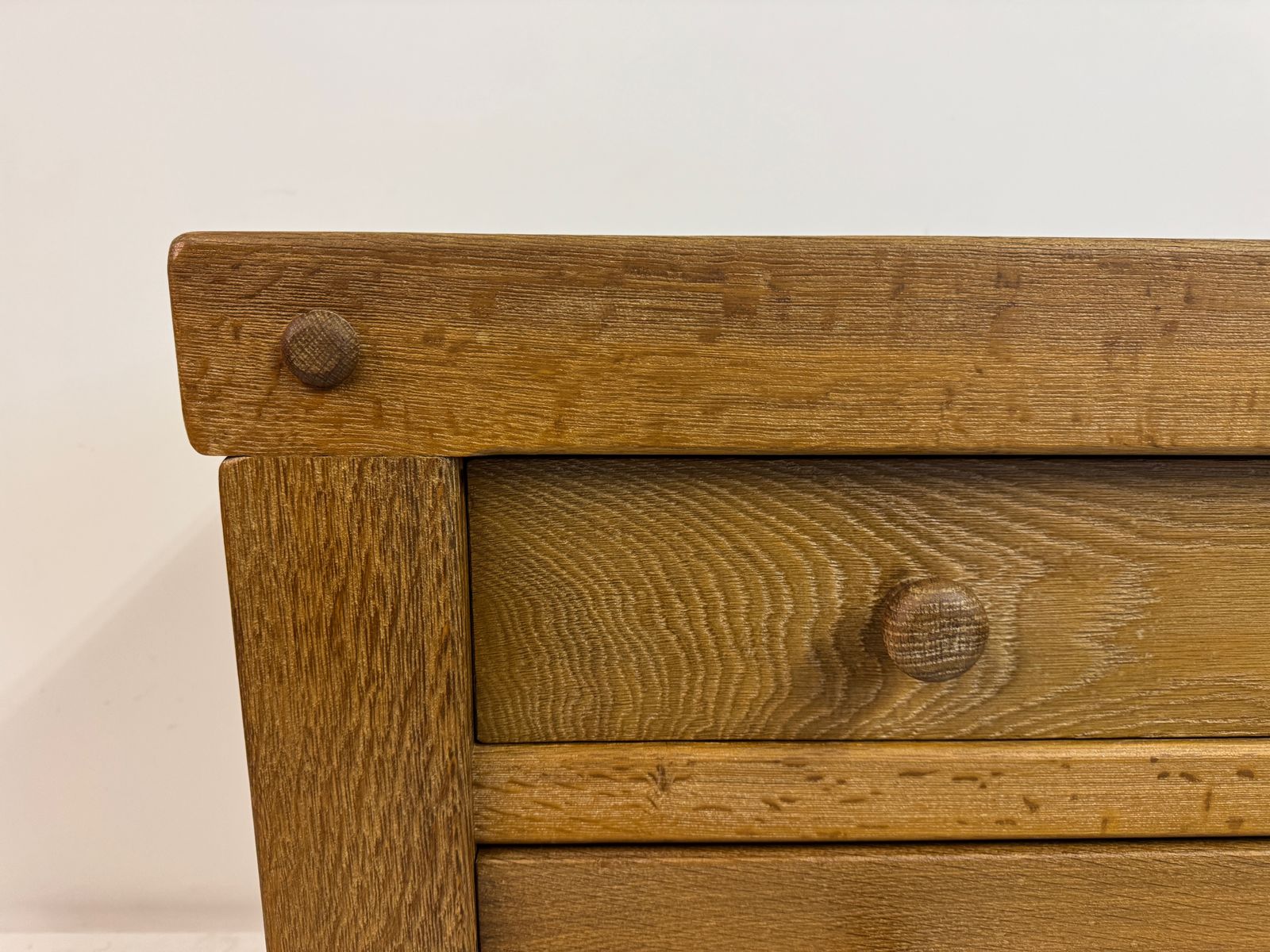 Brutalist Oak Chest Of Drawers, 1970s photo for sale