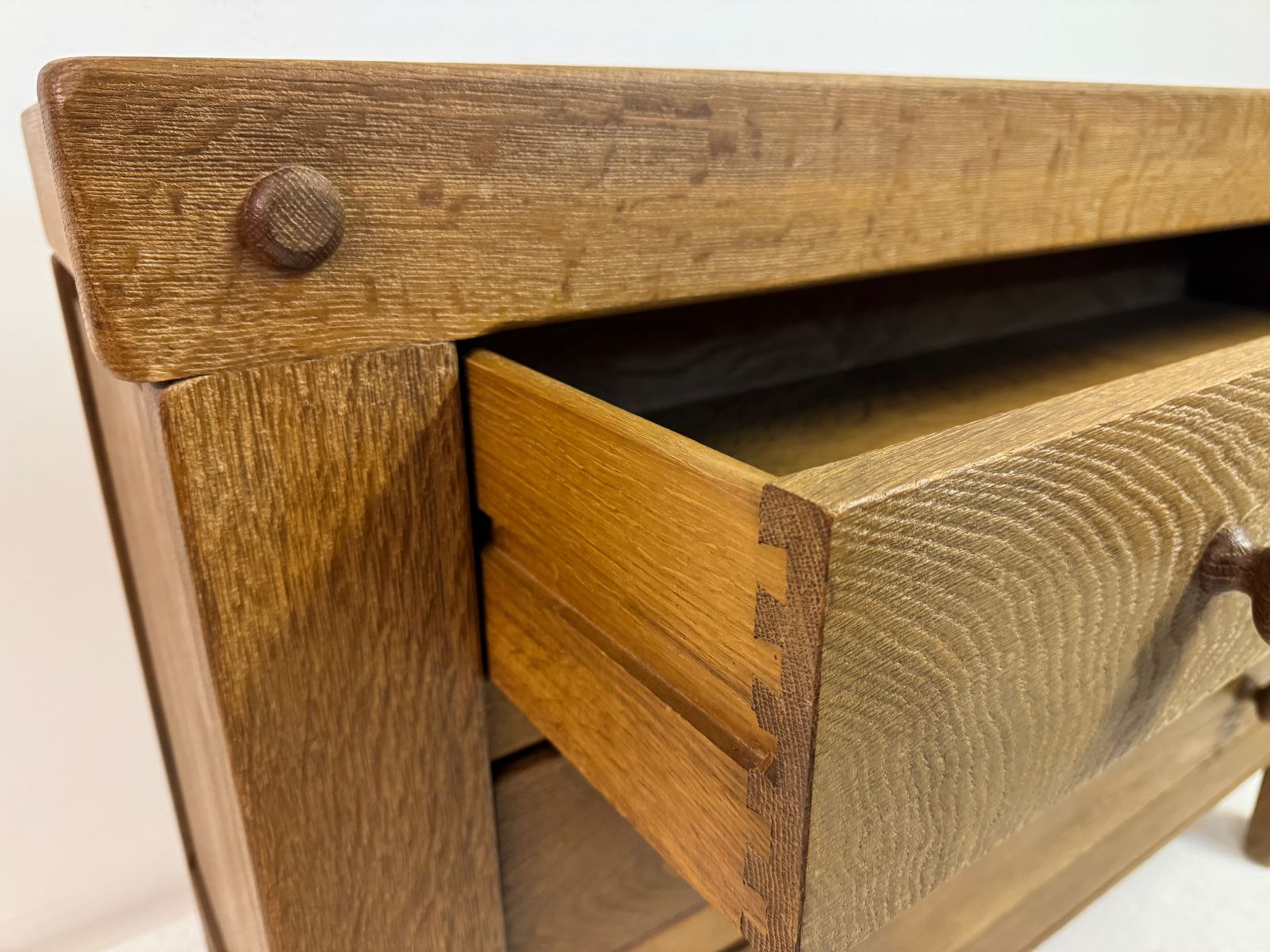 Brutalist Oak Chest Of Drawers, 1970s photo Furniture