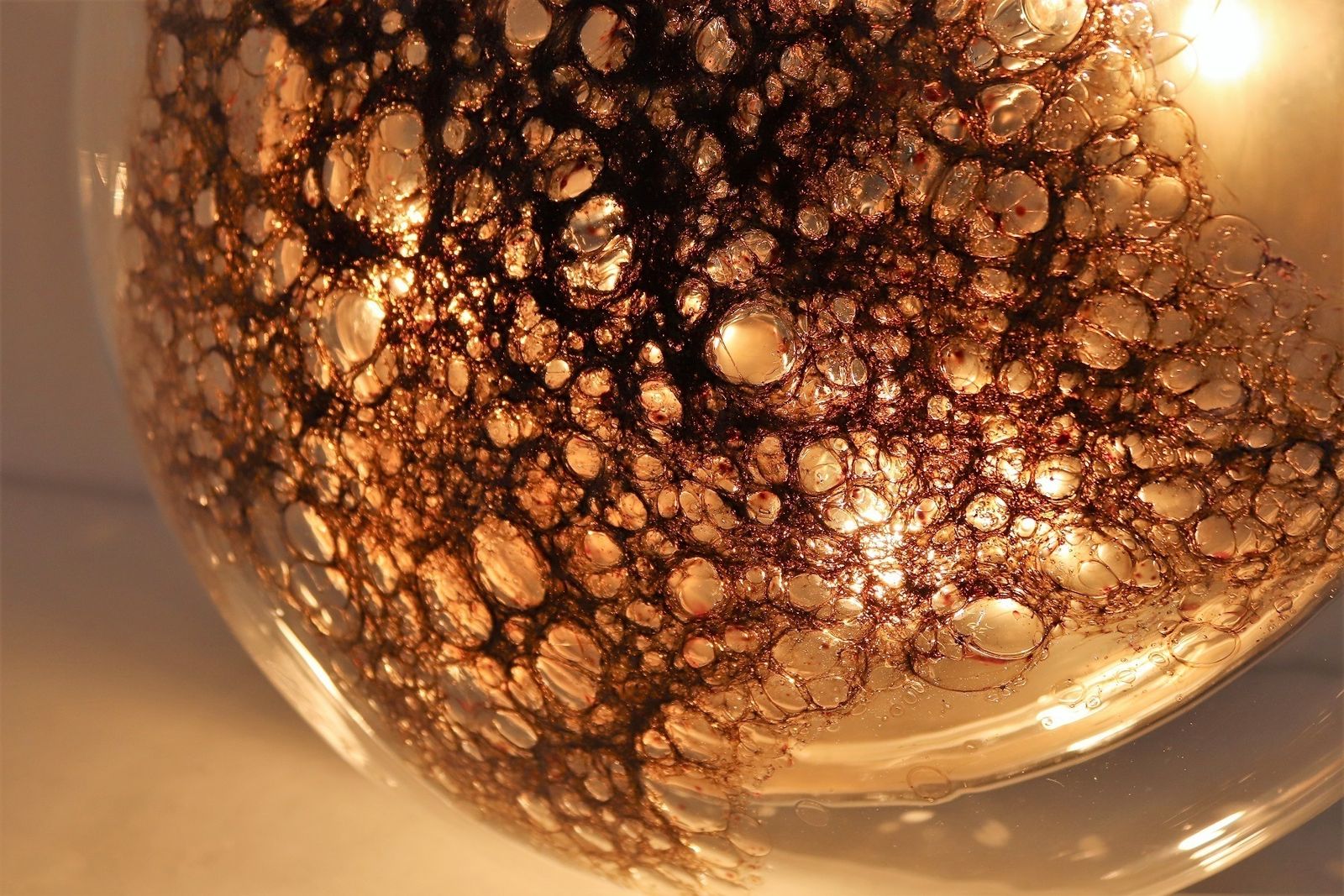 photo for sale Italian Murano Bubble Glass Flush Mount Ceiling Light By La Murrina, 1970s
