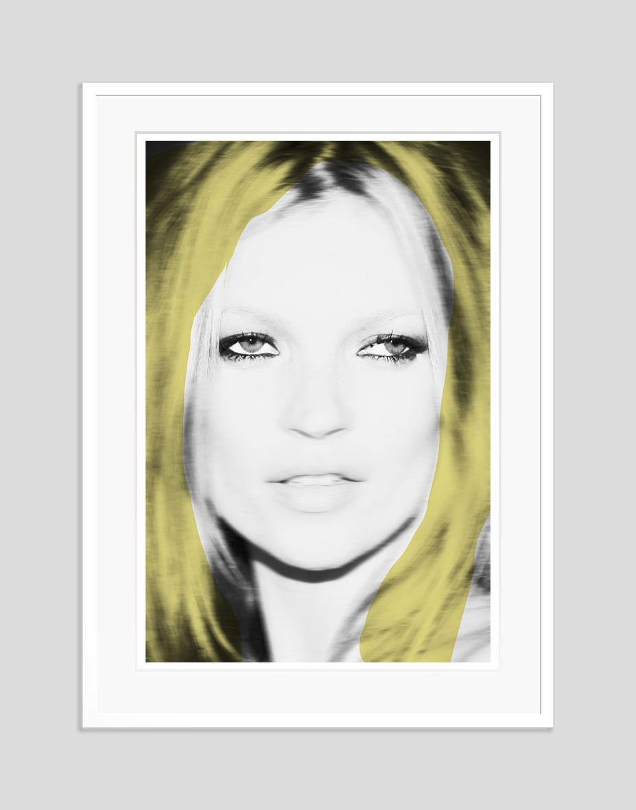 Batik 'Kate Blonde' Signed Limited Edition Print Framed In Black photo furniture