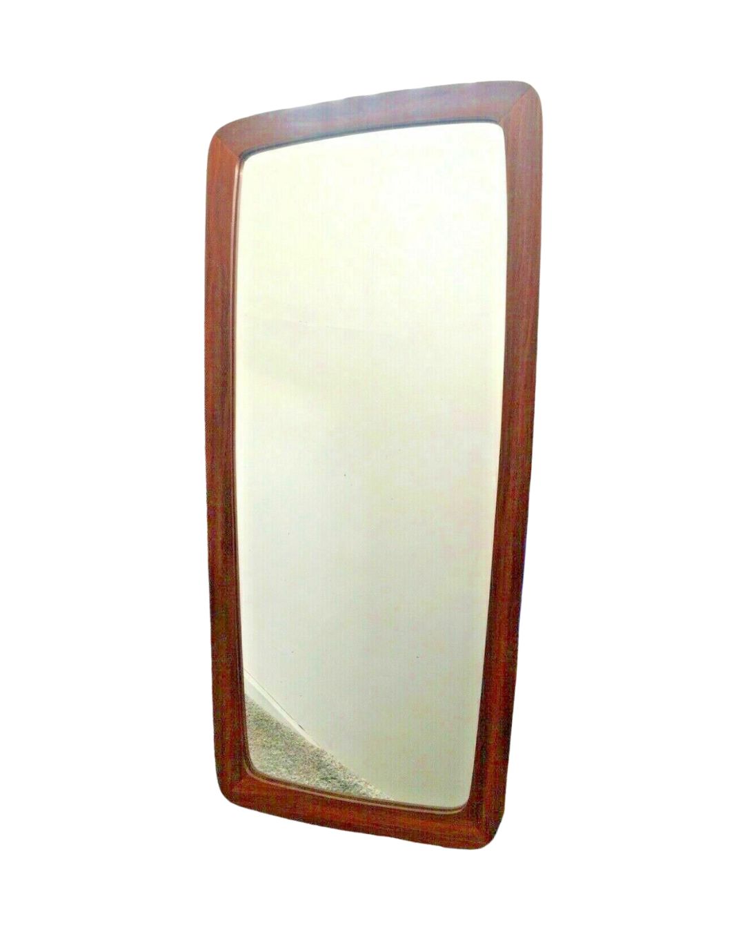 Large 1960’s Mid Century Danish Teak Hall Long Wall Mirror Denmark Scandi