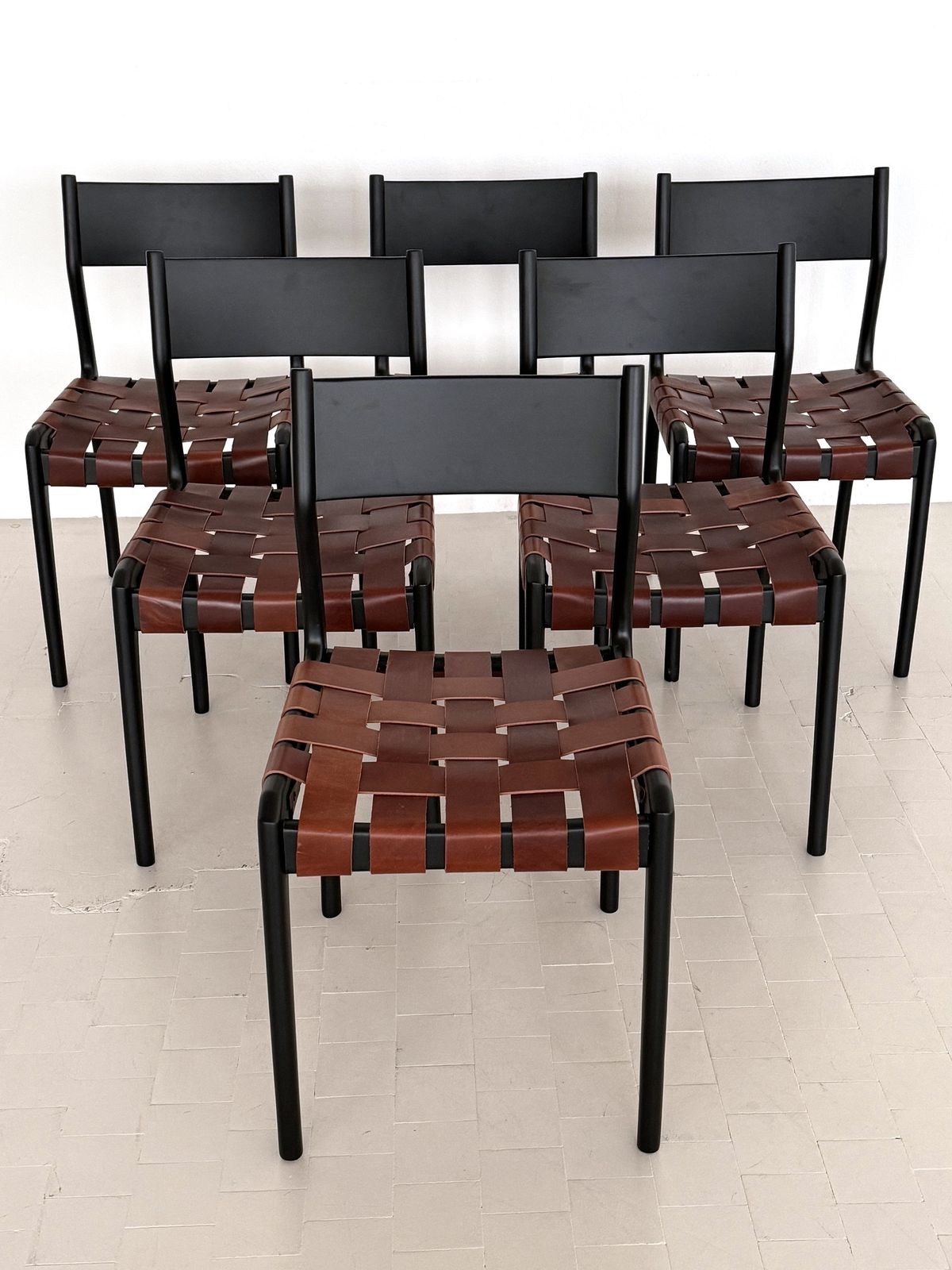 Italian 60s Designer Dining Chairs By Palange And Toffoloni, Set Of 6 photo for sale