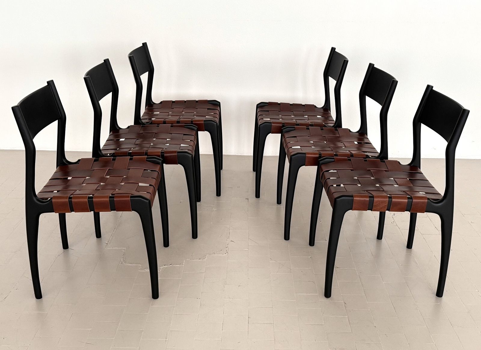 Italian 60s Designer Dining Chairs By Palange And Toffoloni, Set Of 6 photo vintage