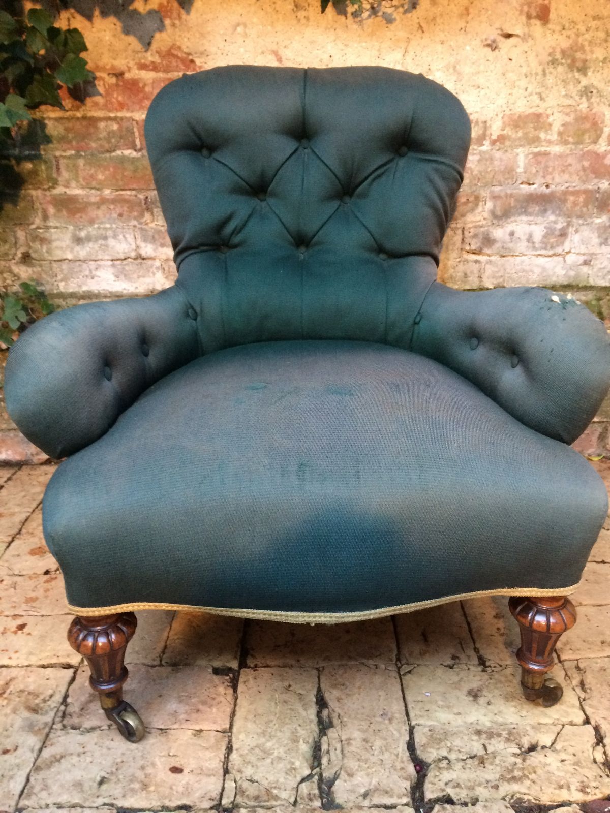Victorian Gillows Of Lancaster  Walnut Iron Back Armchair. Stamped. photo furniture