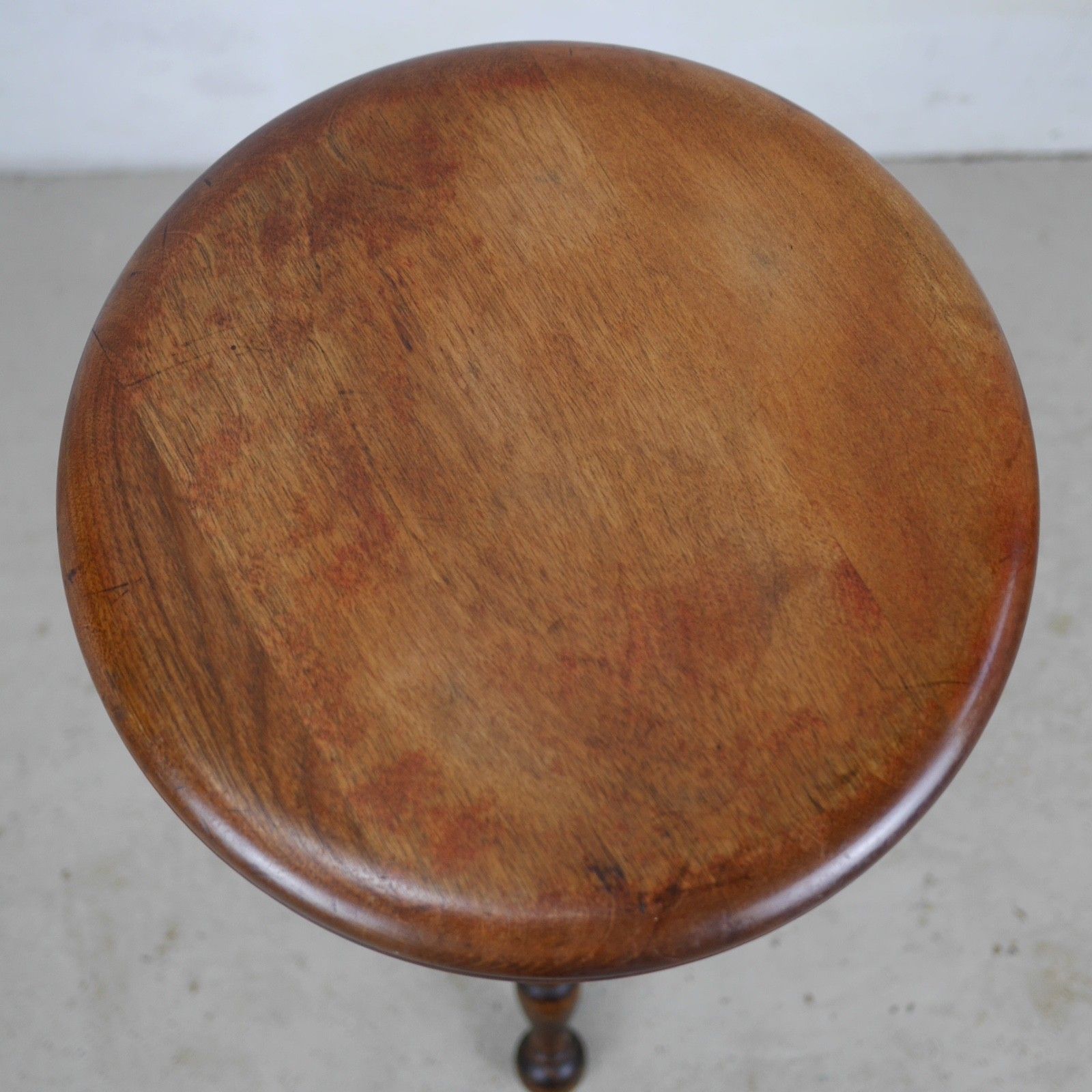 Antique Adjustable Wooden Cast Iron Piano Stool Plant Stand #103077 photo vintage