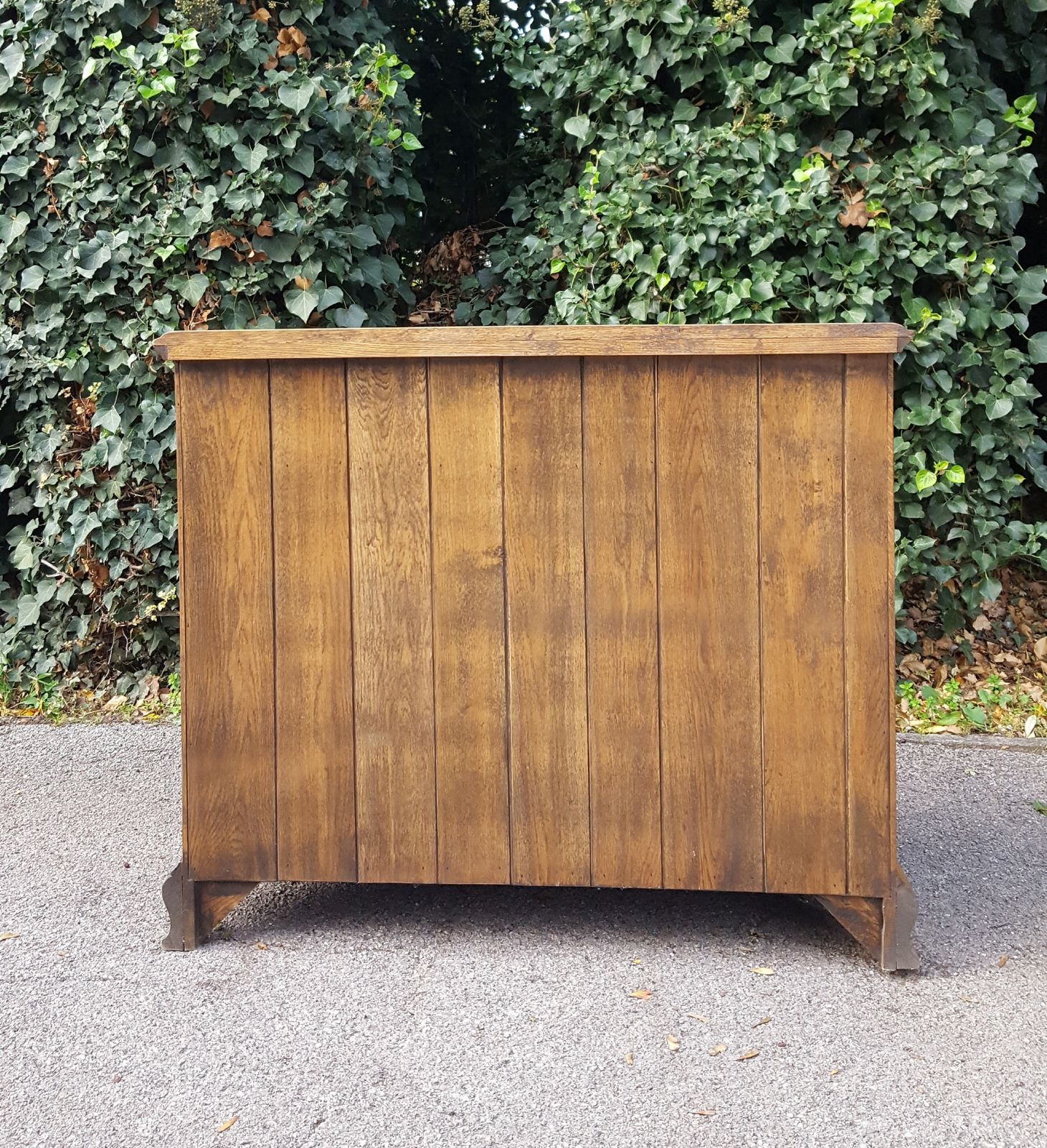 Antique Style Solid Oak Chest Of 5 Drawers photo furniture
