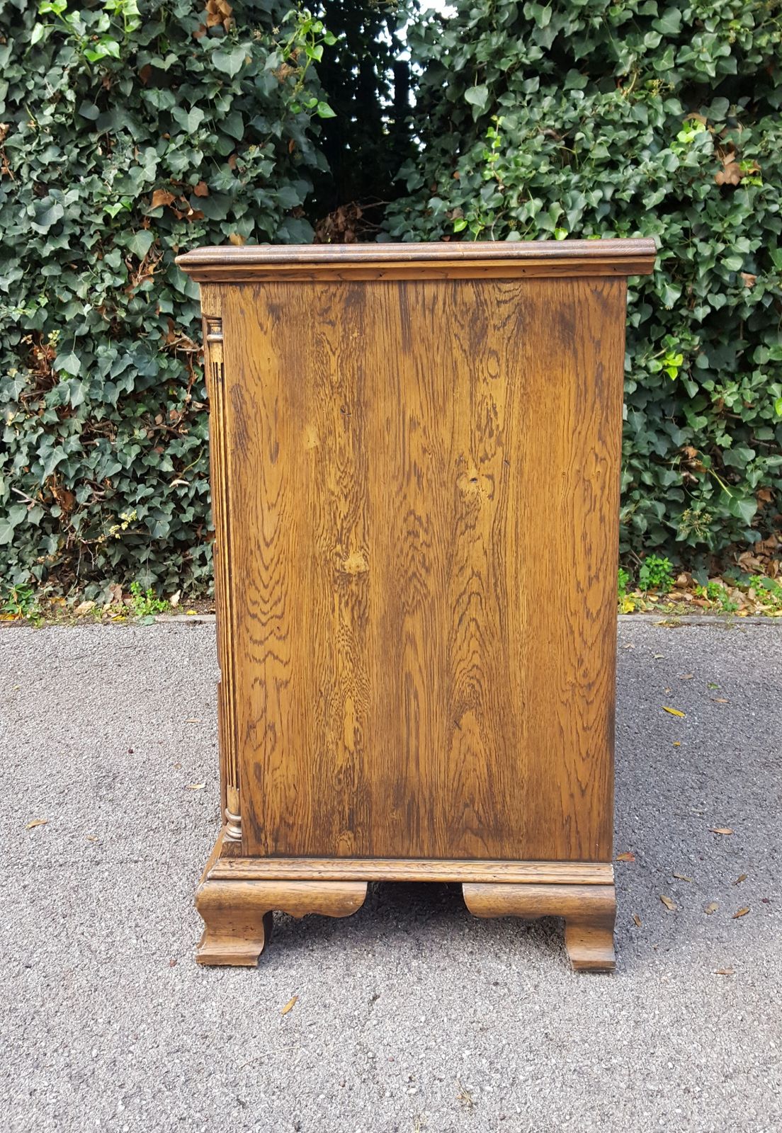 Antique Style Solid Oak Chest Of 5 Drawers photo buy