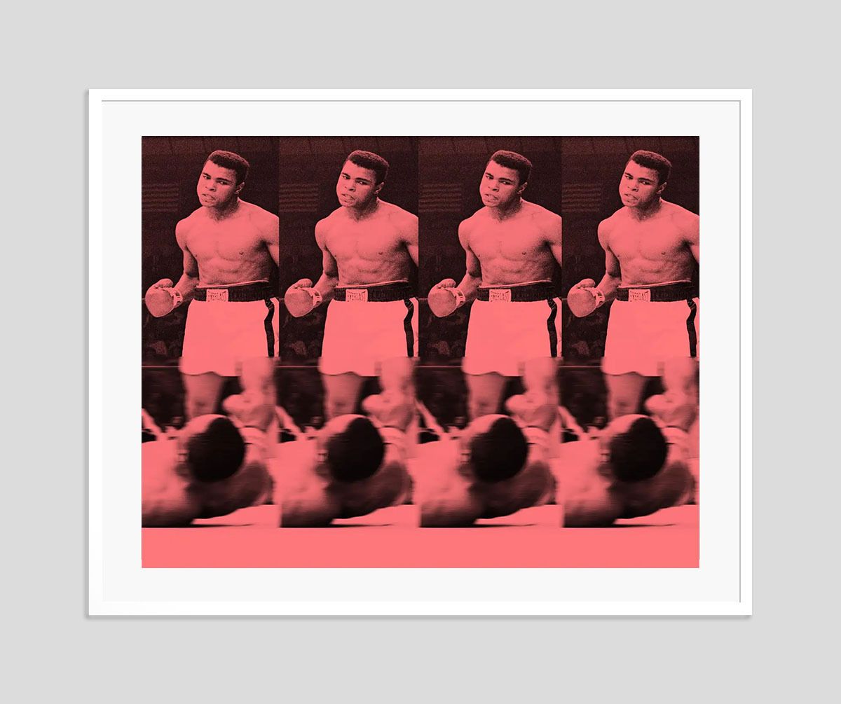 Batik 'Army Of Me' Signed Limited Edition Print Framed In White photo furniture