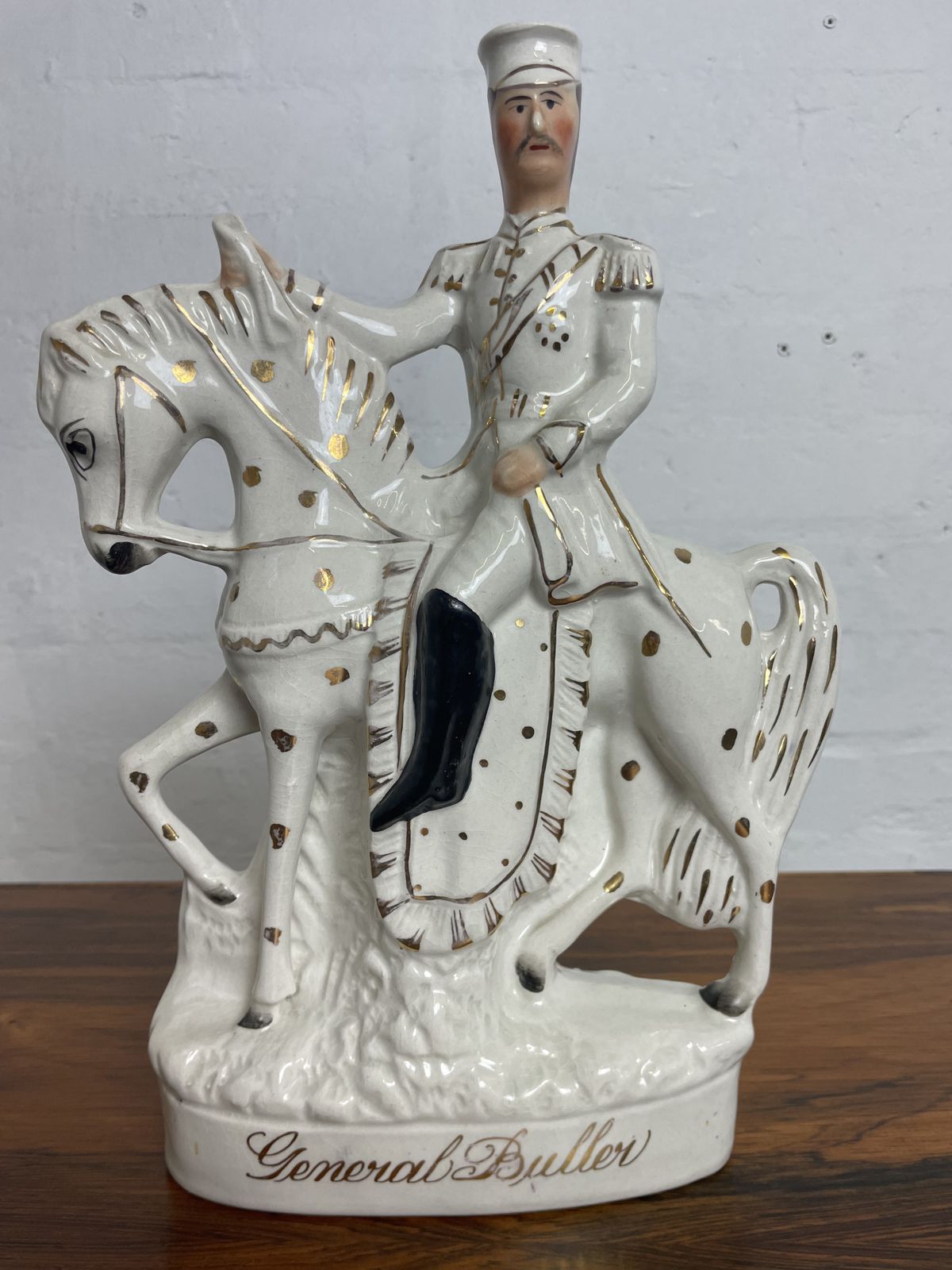 Antique Staffordshire Flatback – General Buller | Late 19th Century Boer War Commemorative Figurine