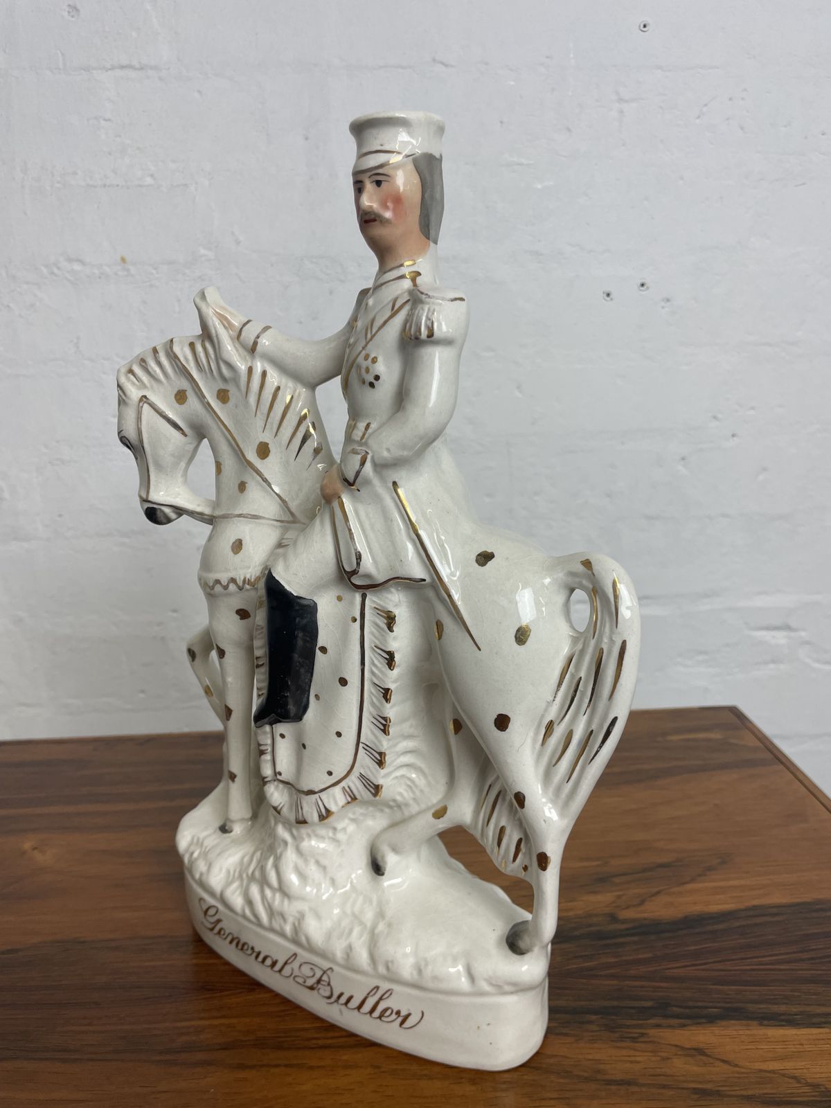 Antique Staffordshire Flatback – General Buller | Late 19th Century Boer War Commemorative Figurine photo Home Decor