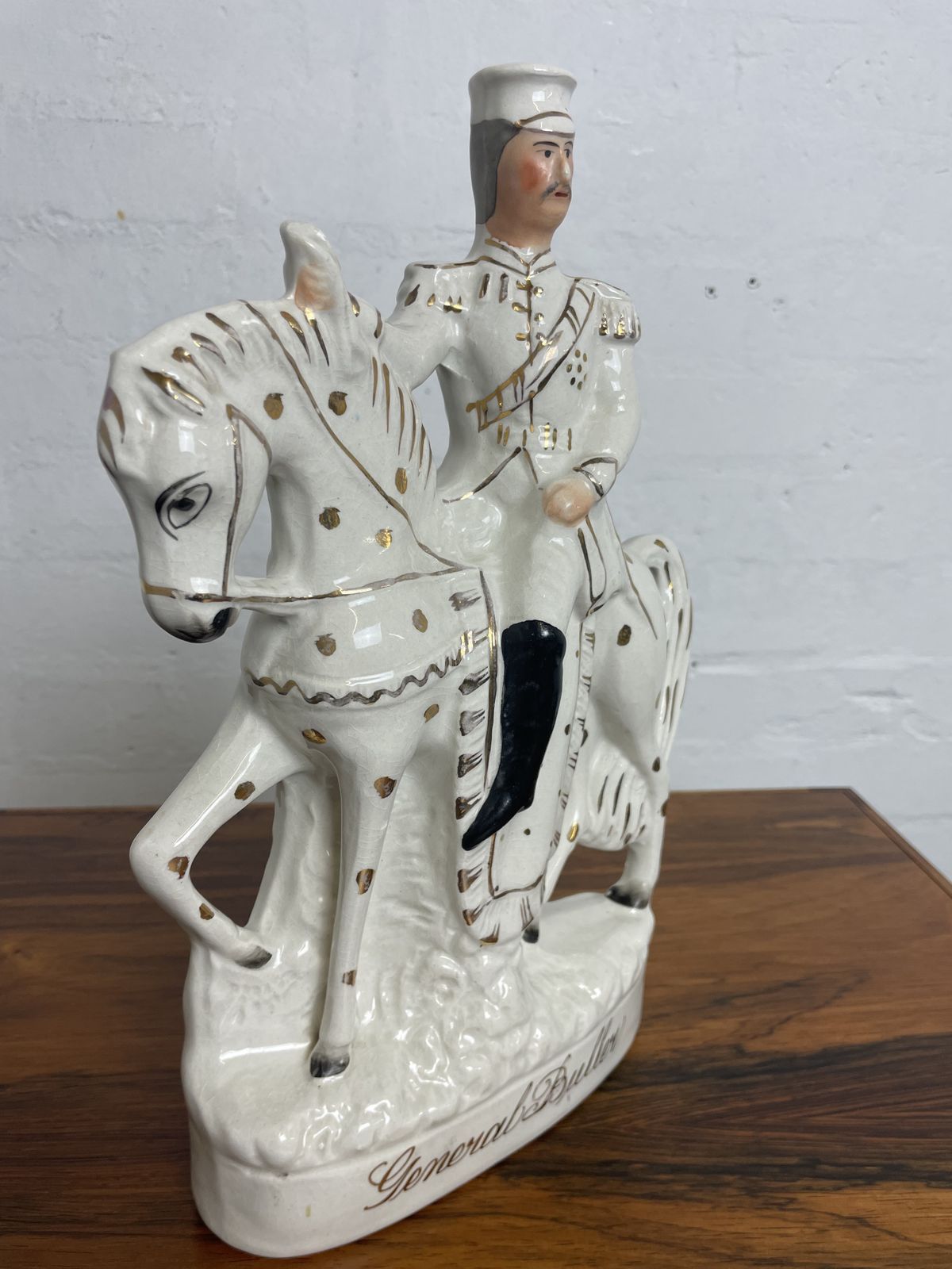 Antique Staffordshire Flatback – General Buller | Late 19th Century Boer War Commemorative Figurine photo 120.0