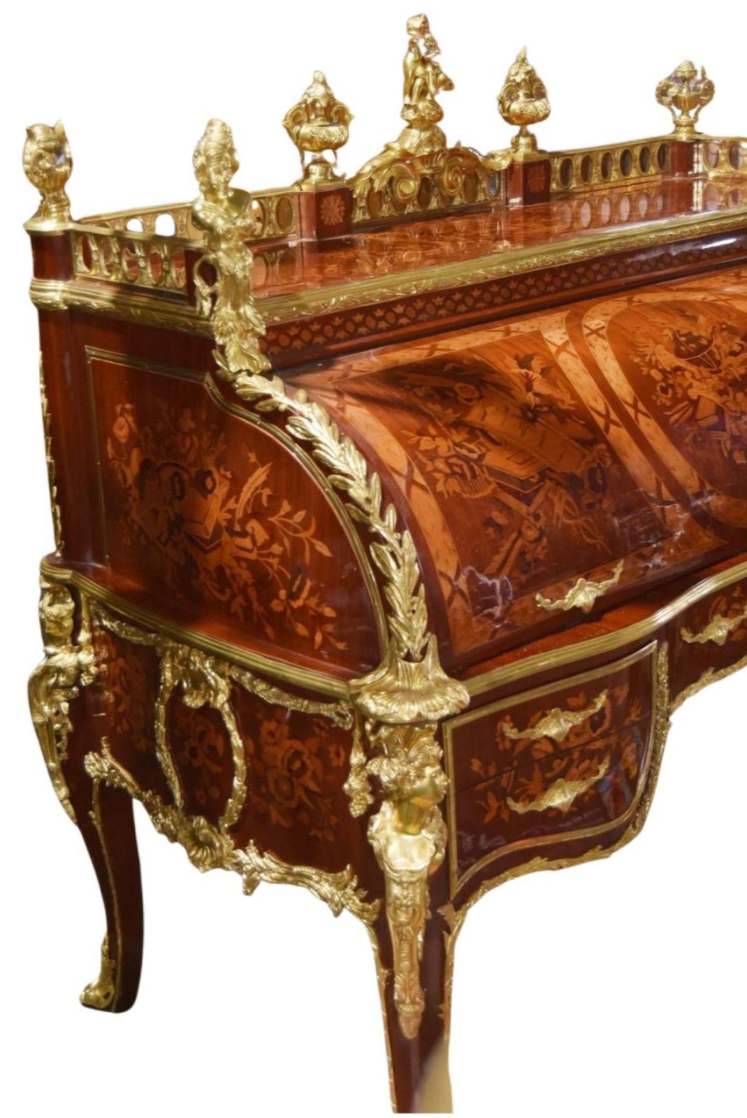 Bureau De Roi Desk   Louis XV Roll Top Desks photo furniture