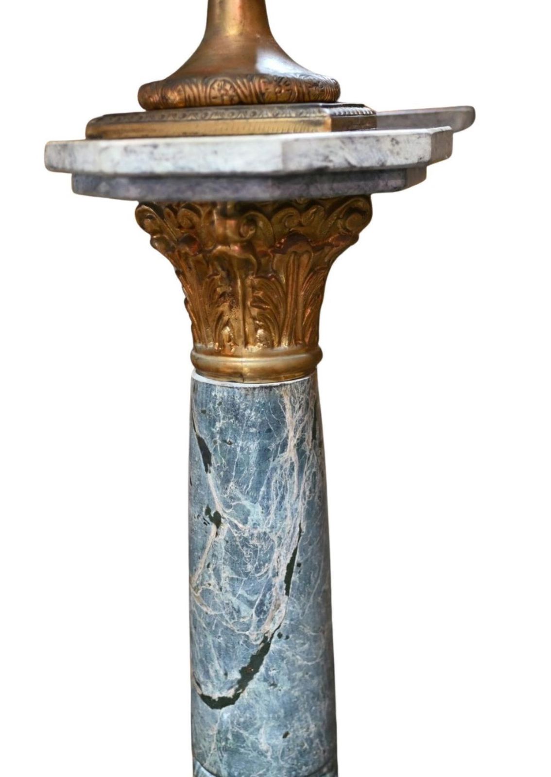 Home Decor Pair French Urns On Pedestal Stands Marble Neo Classical photo
