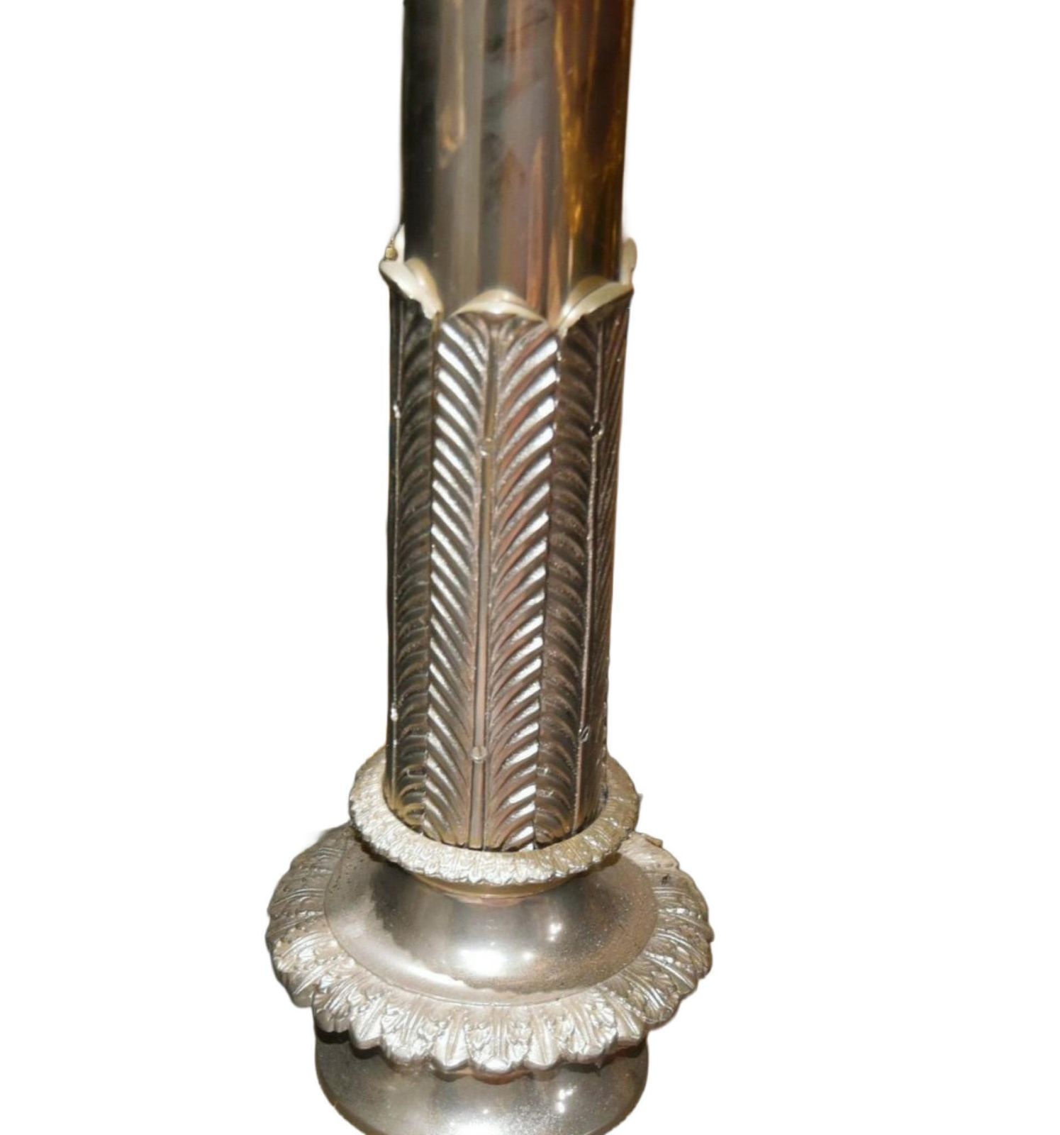 Pair Xl Neo Classical Floor Lamps Silver Plate Candelabra Lights 7 Ft   237 Cm photo 6950.0