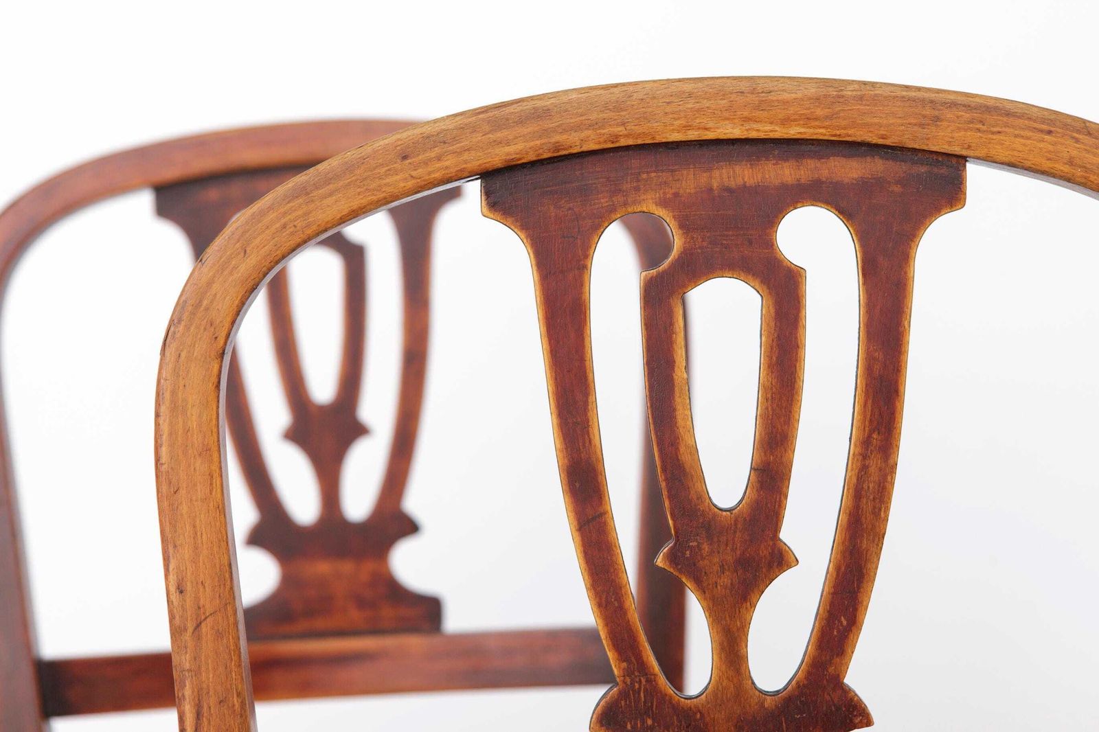 Set Of 2 Vintage Bentwood Dining Chairs | Austria 1930s–50s | Beechwood, New Woven Cane Seats photo Furniture