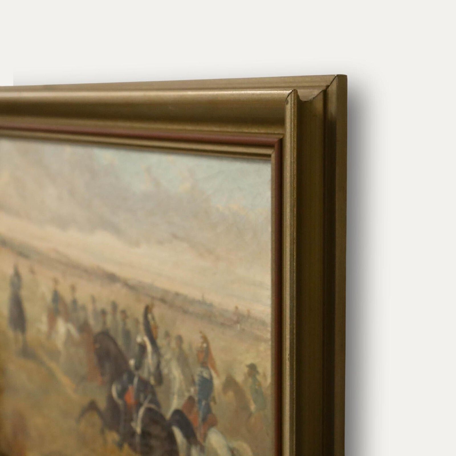 Charles De Luna (1812 1866) 19th Century Oil, The Cavalry Returning To Camp photo 695.0