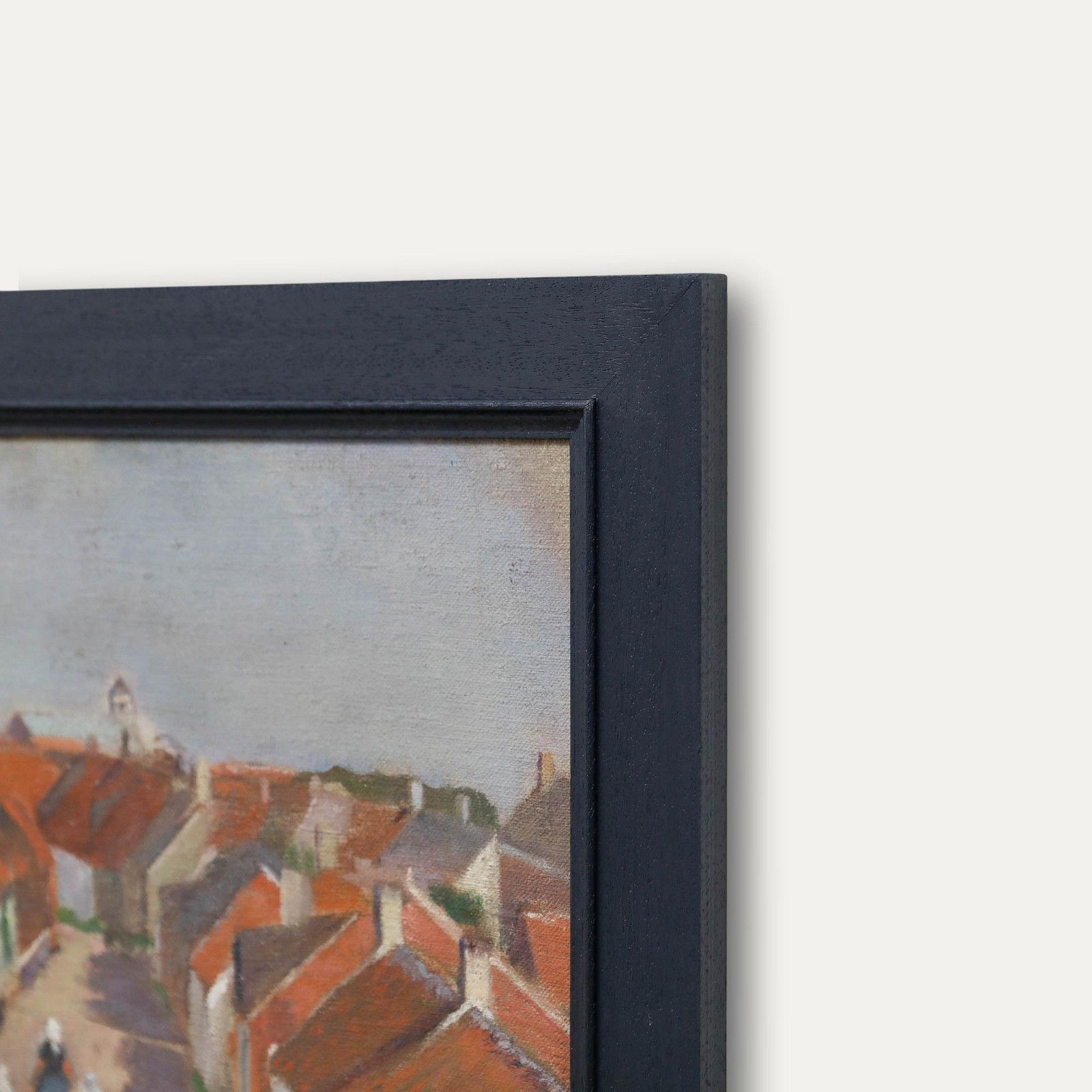 Cecile Hertz Eyrolles (1875 1974) Mid 20th Century Oil, Rooftops photo 450.0