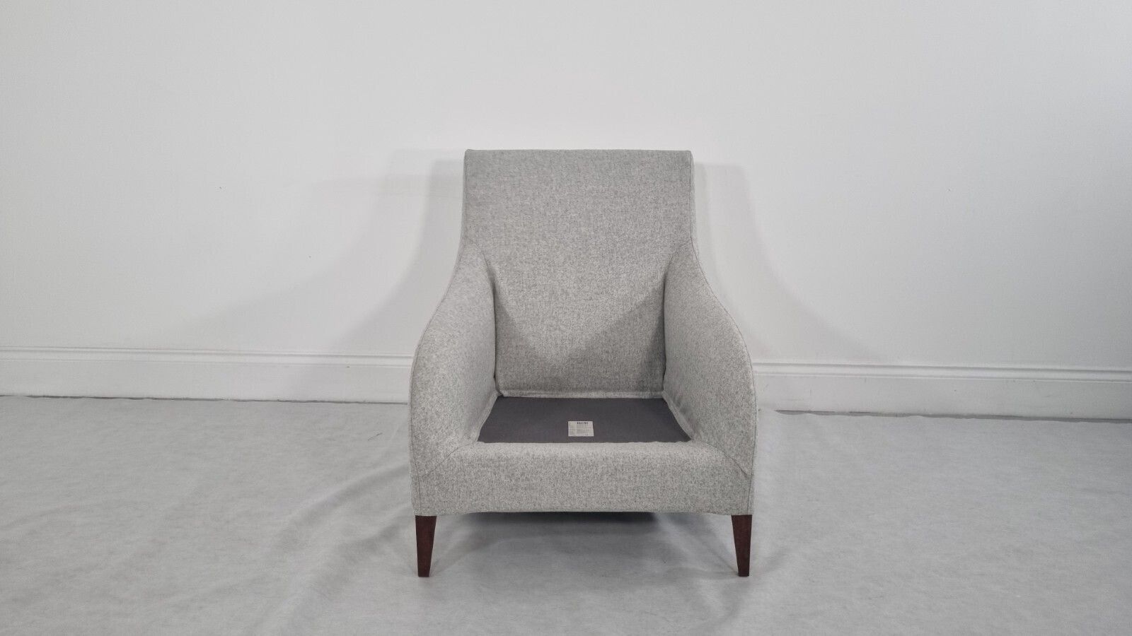 photo for sale Bb Italia Florence F3 Armchair In Light Grey Wool In Excellent Condition