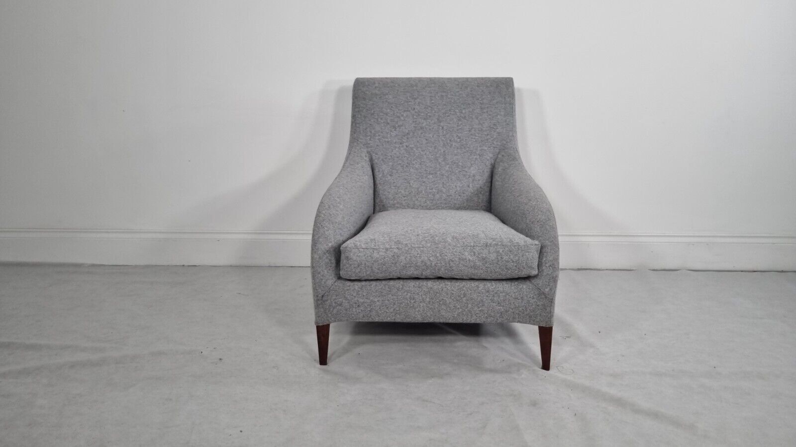 Bb Italia Florence F3 Armchair In Light Grey Wool In Immaculate Condition