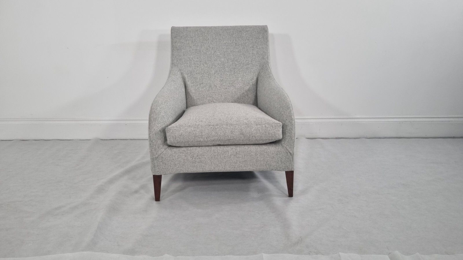 Bb Italia Florence F3 Armchair In Light Grey Wool In Stunning Condition