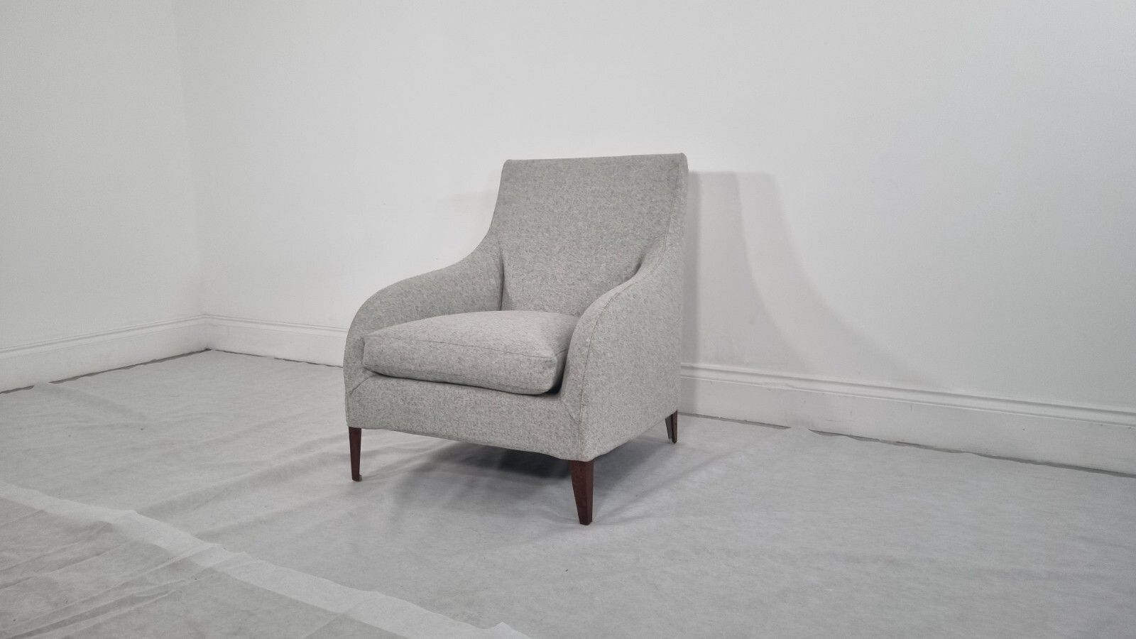 Bb Italia Florence F3 Armchair In Light Grey Wool In Stunning Condition photo for sale