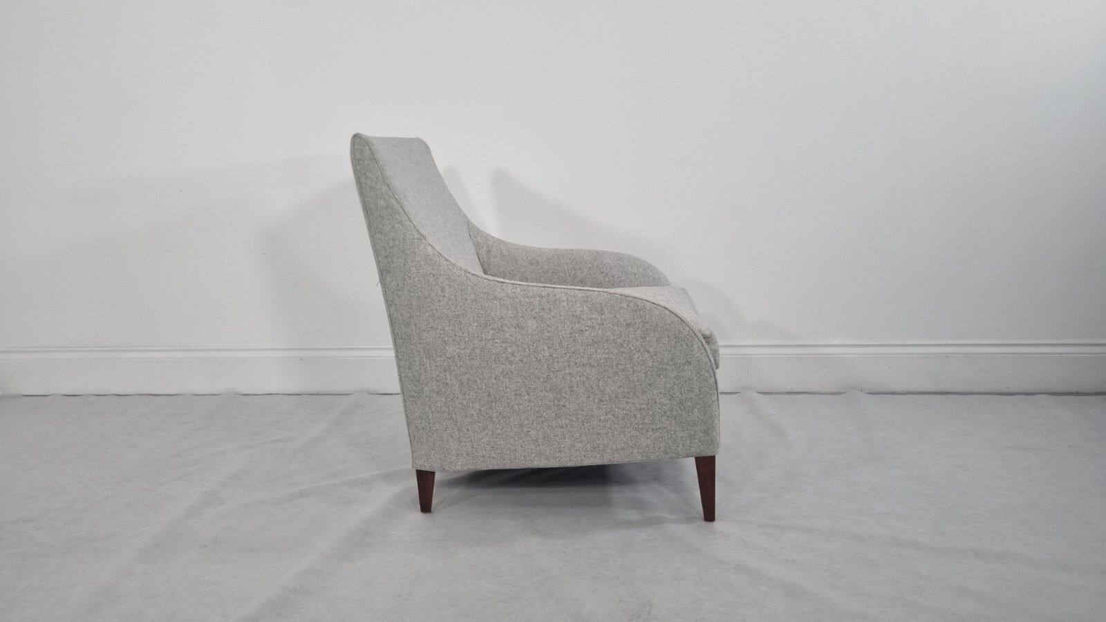 Bb Italia Florence F3 Armchair In Light Grey Wool In Stunning Condition photo buy