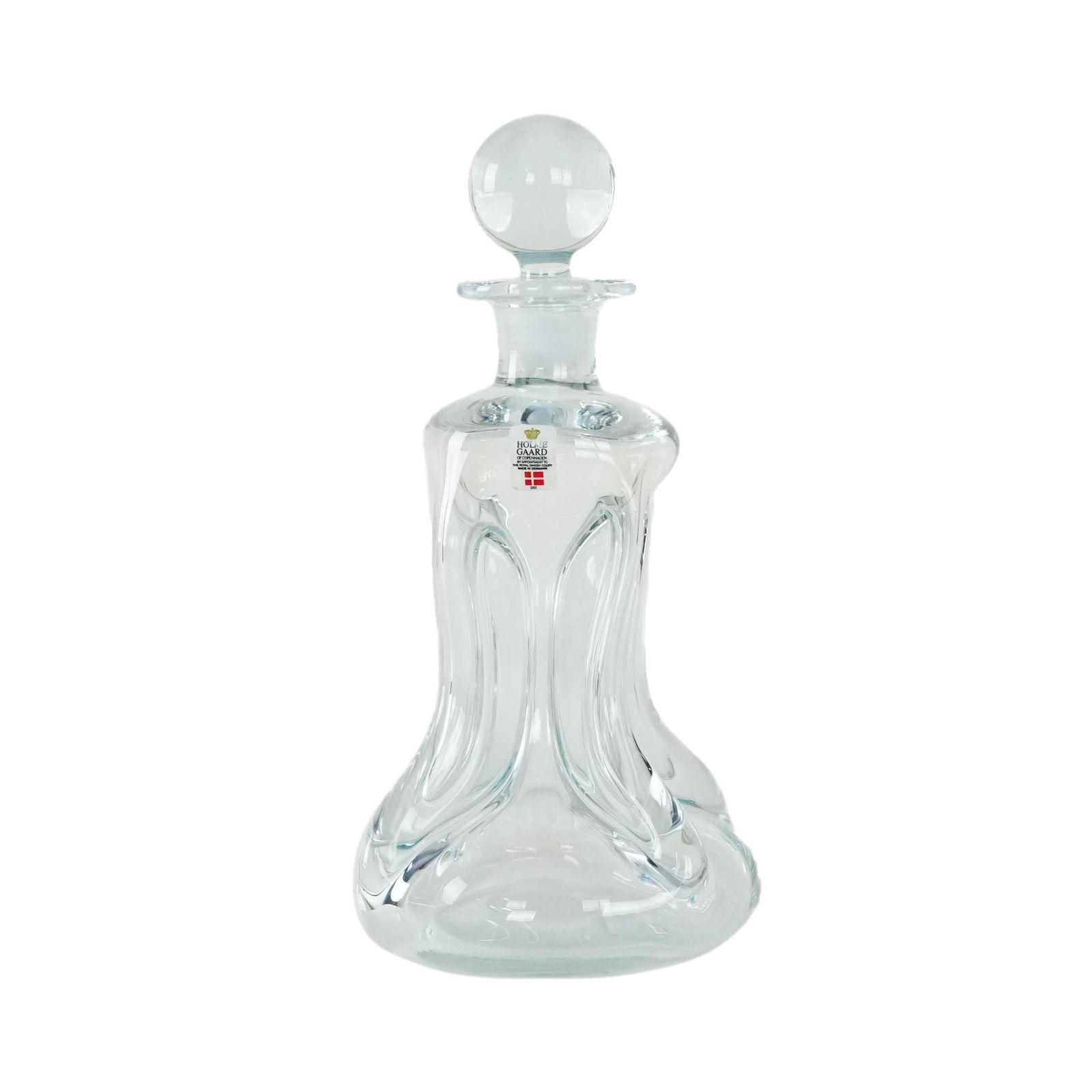 Glass Carafe Kluk, Danish Design, 1970s, Manufactured By Holmegaard