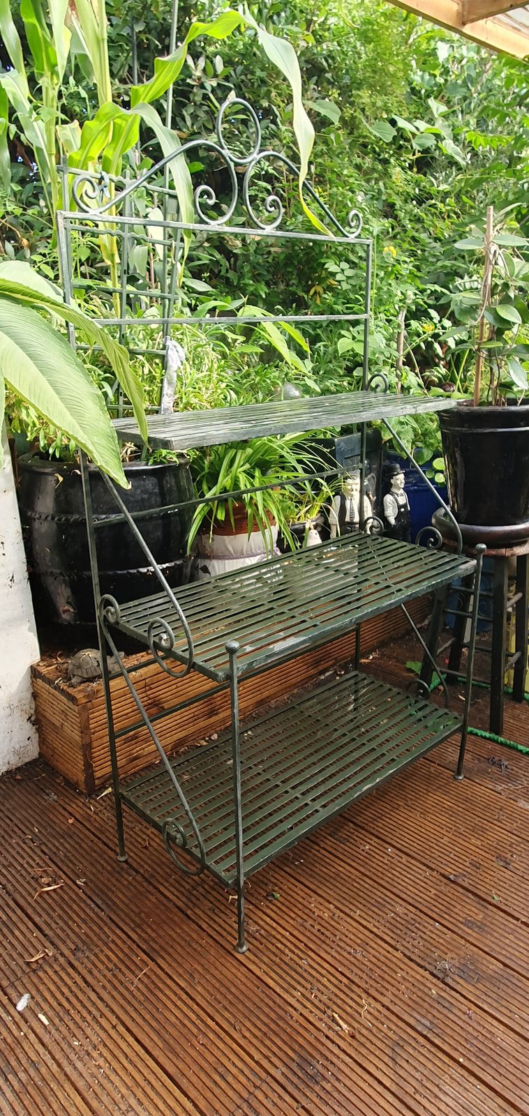 Antique French Wrought/Cast Iron Bakers Shop Display Rack photo furniture