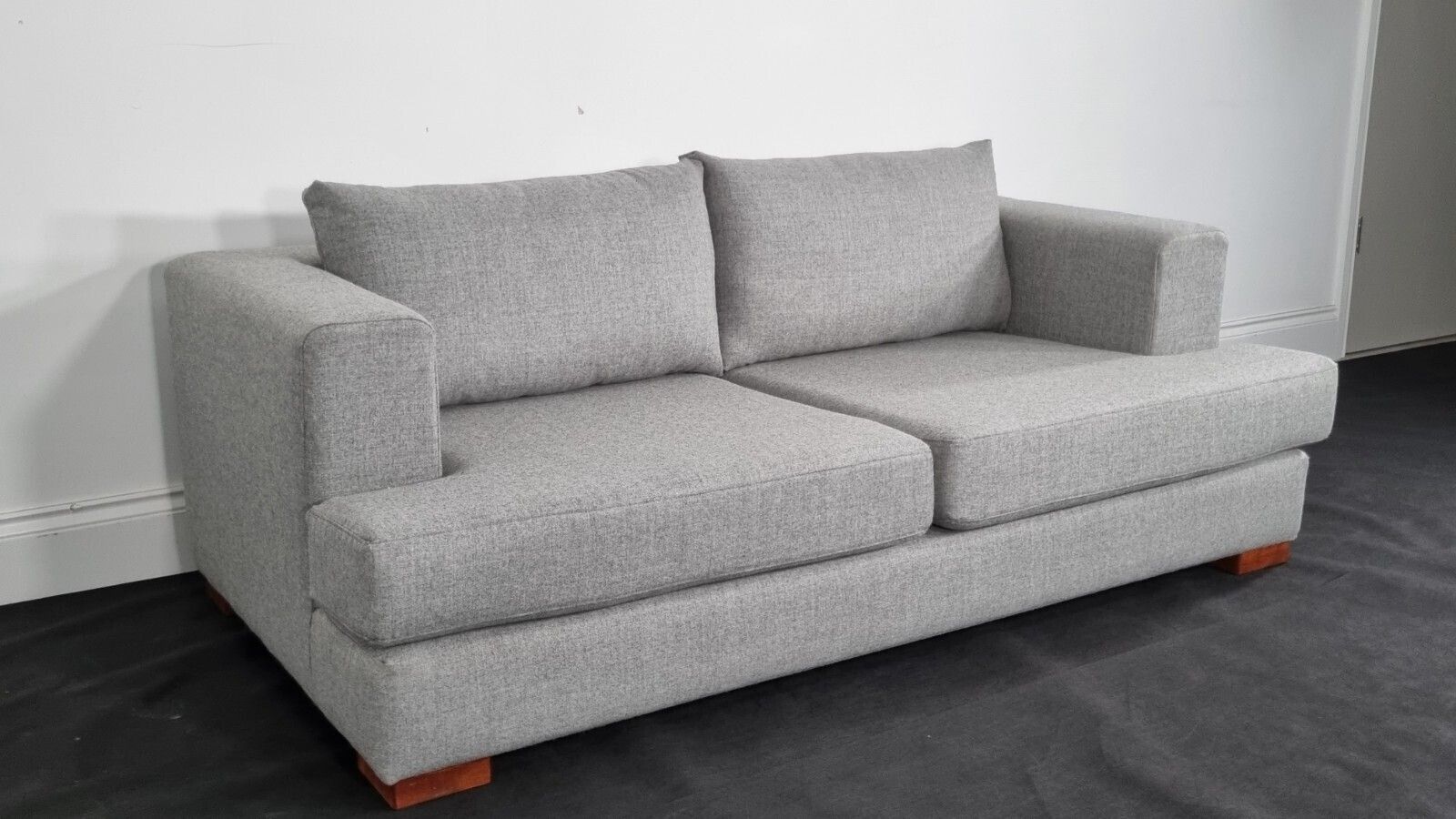 photo buy Ligne Roset "Castelbajac" Sofa In Light Grey Wool Immaculate Condition