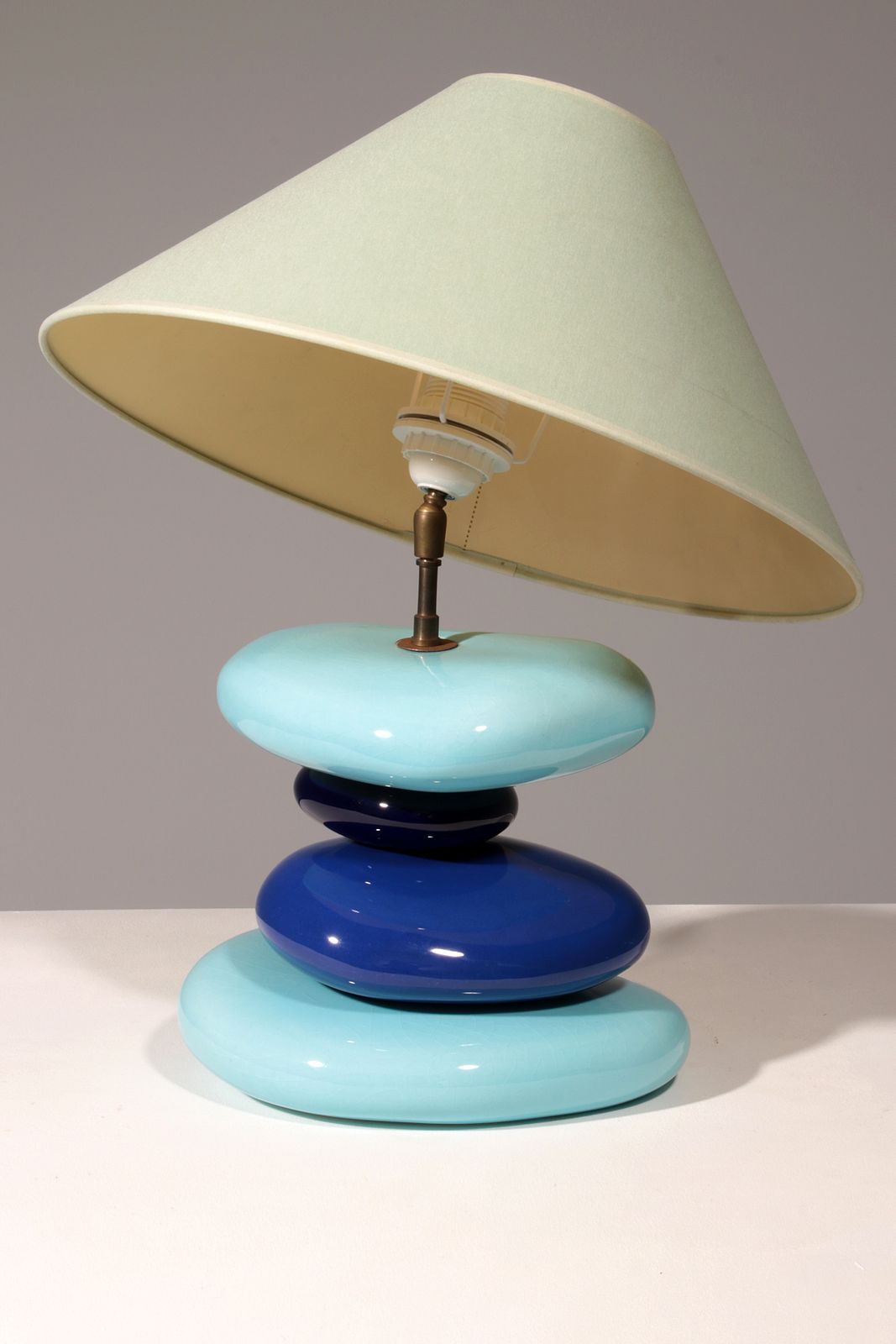 photo furniture France Pebble Table Lamp By François Chatain, 1980s