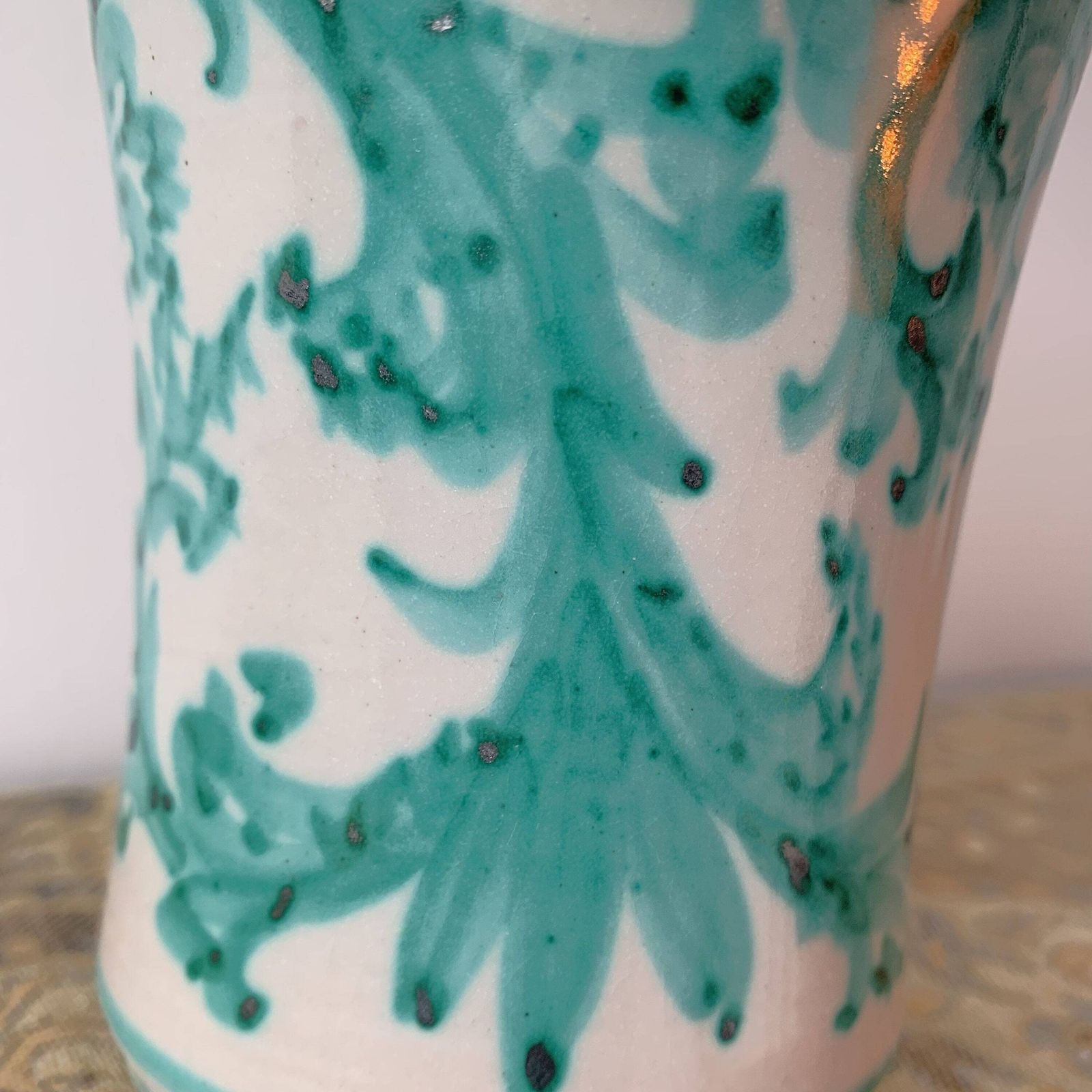 photo furniture Rare Art Vase   By Igor Santo Stefano Di Camastra   Teal Fern Design