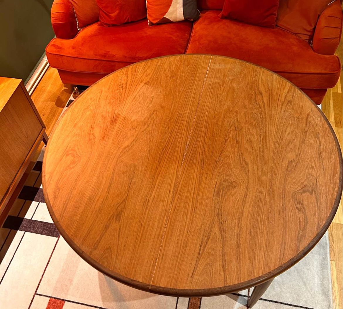 G Plan Extendable Round Table And Chairs photo for sale