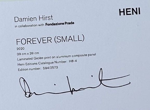 Damien Hirst "Forever" Signed Limited Edition (Never Hung Still In Box) photo 795.0