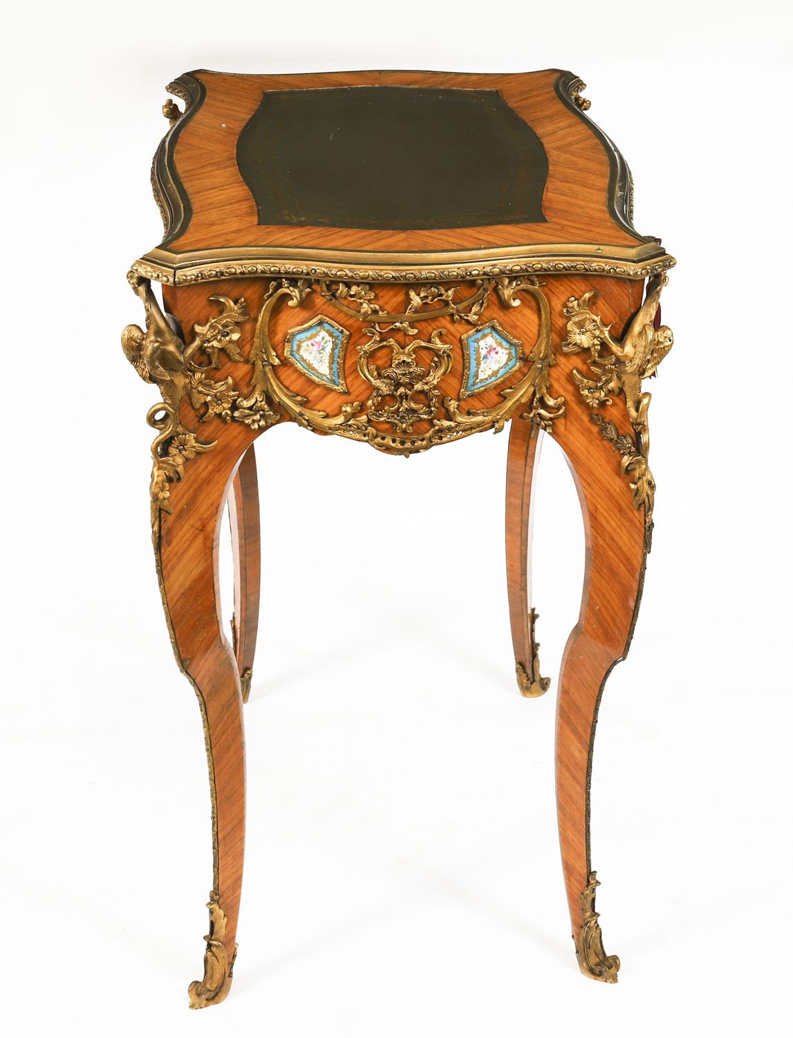 photo furniture Fine Antique French Kingwood Ormolu Bureau Plat  Desk After Linke 19th C