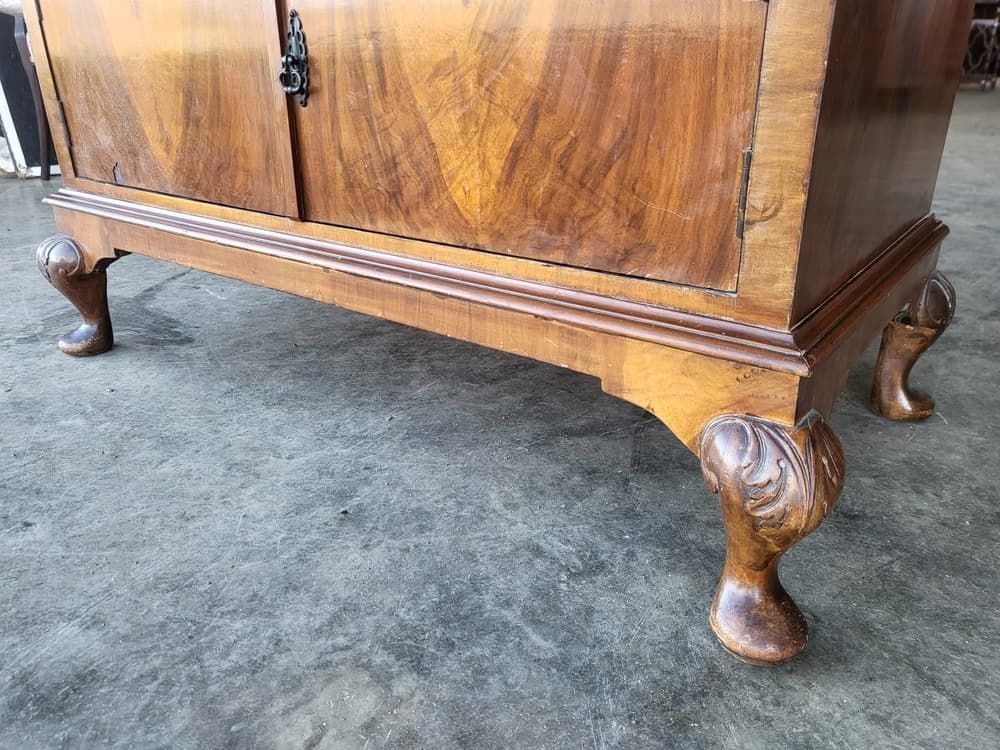 Antique Deco Walnut 2 Over 2 Chest Of Drawers Shoe Cupboard photo buy