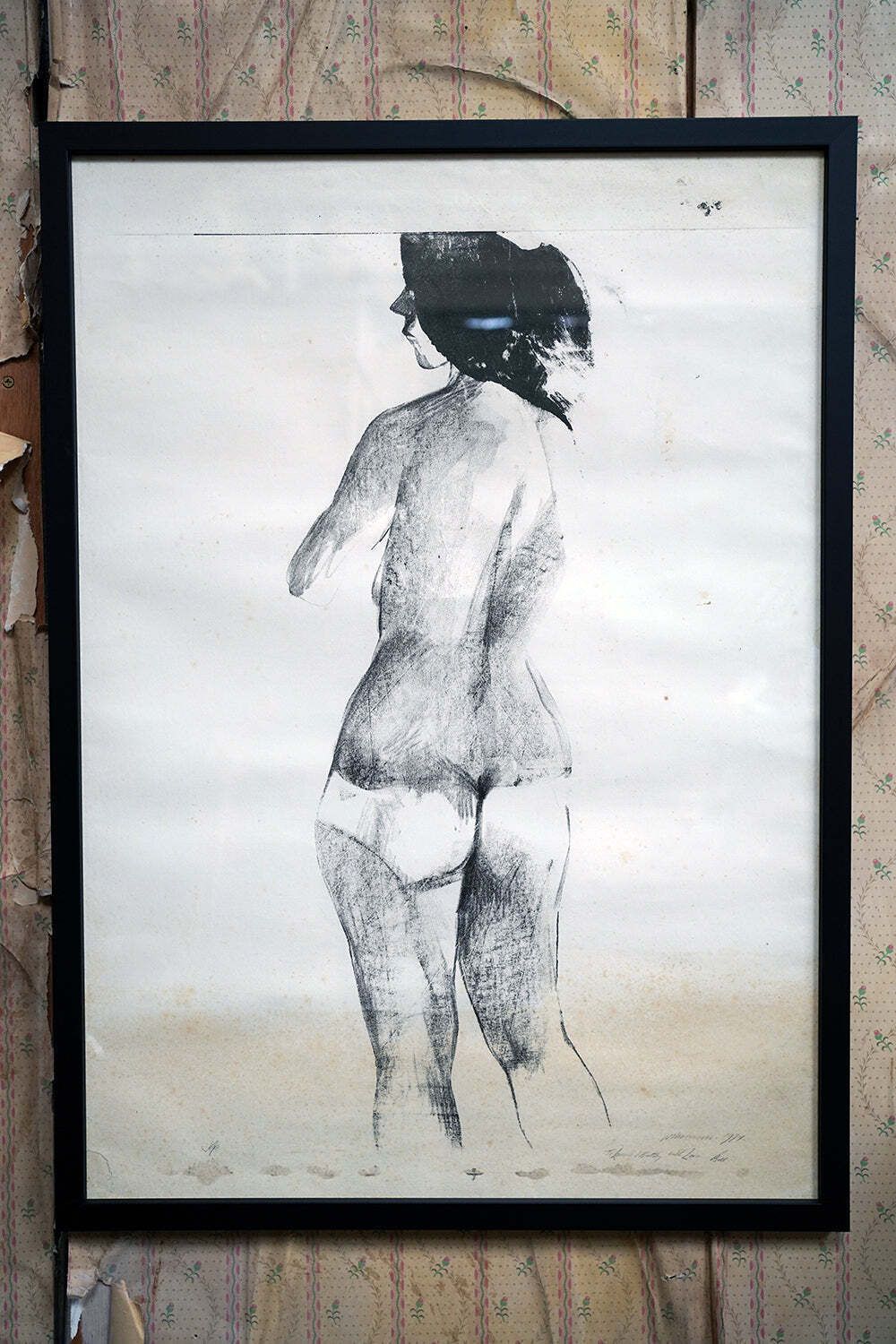 A Large Nude Study By William ‘Bill’ Moorman; To Laurie & Kathy Lee 1977 photo Art