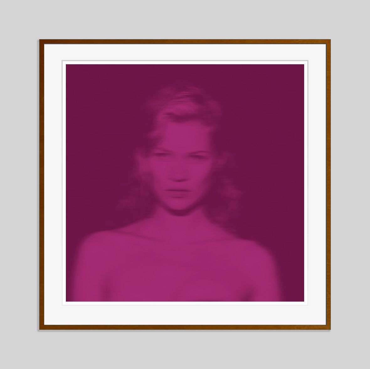 Batik 'Cerise Kate' Signed Limited Edition Print Framed In Brown photo furniture
