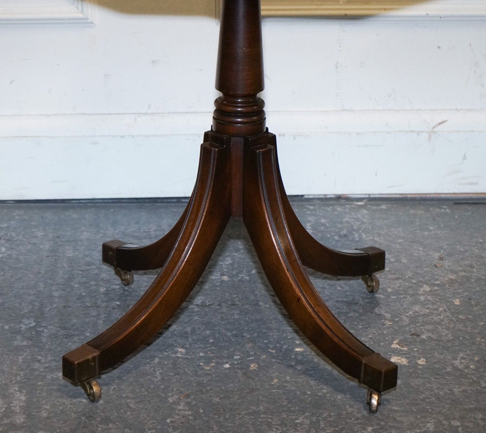 Revolving Military Campaign Burgundy Leather Drum Side End Table Bevan Funnell photo Furniture