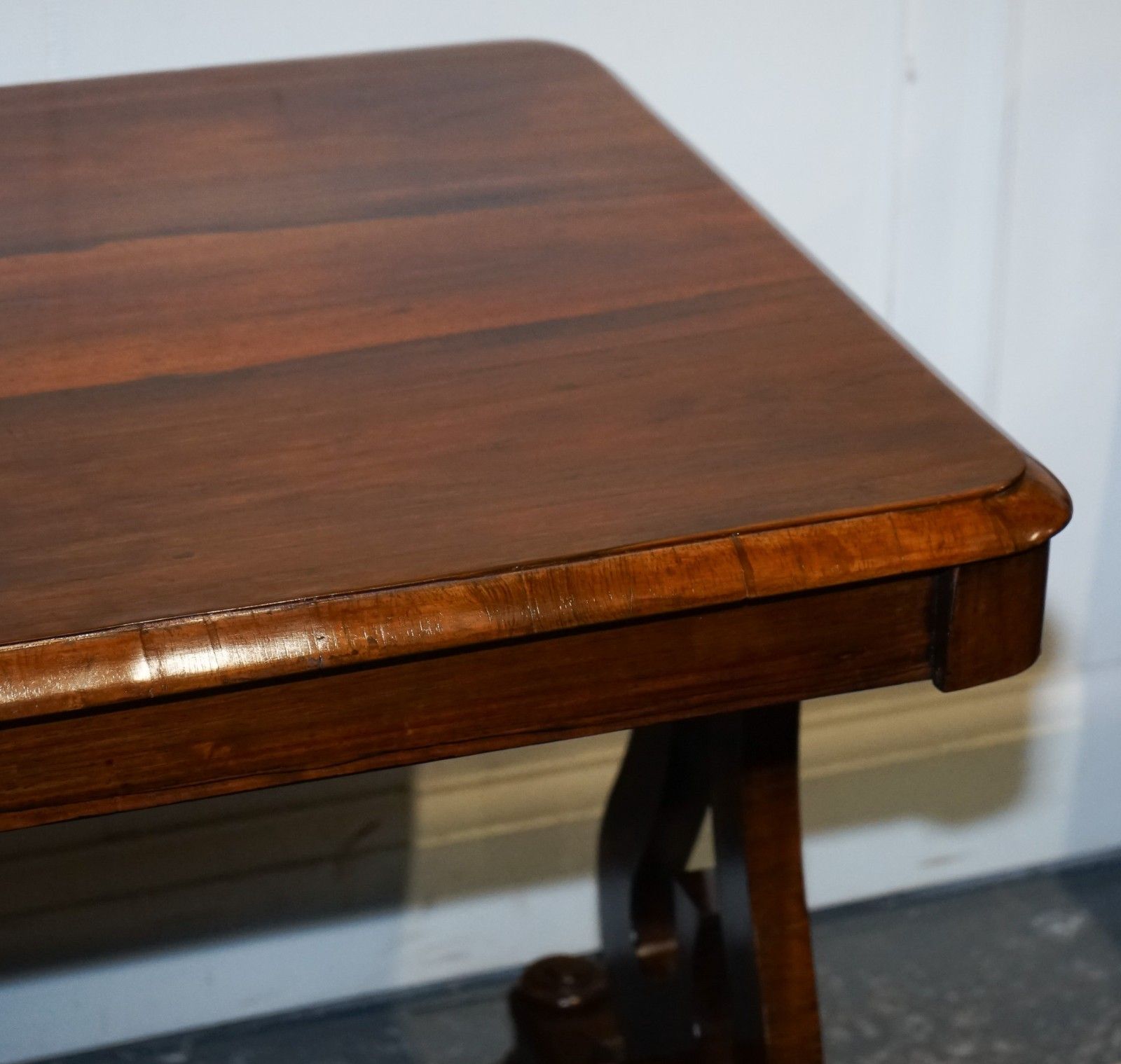 Fully Restored Antique Early Victorian Hardwood Library Writing Table photo Furniture