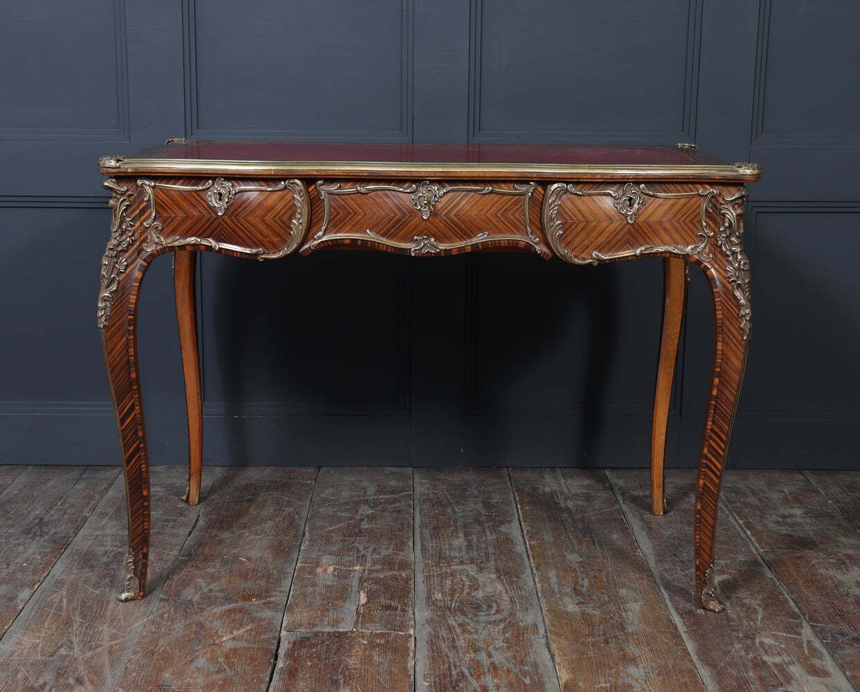 Louis XV Style Kingwood & Ormolu Bureau Plat By Simon Loscertales photo buy