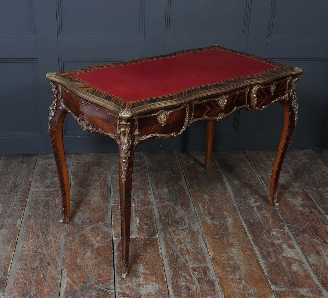 photo vintage Louis XV Style Kingwood & Ormolu Bureau Plat By Simon Loscertales