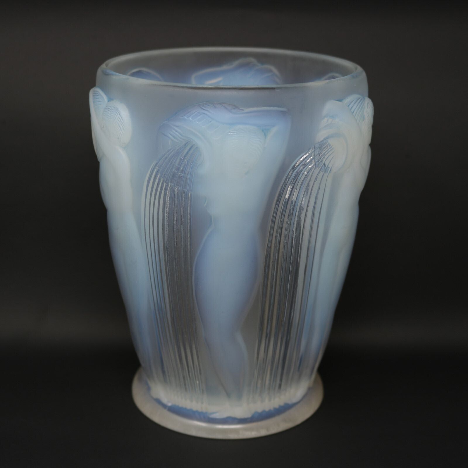 Rene Lalique Opalescent Glass Danaides Vase photo furniture