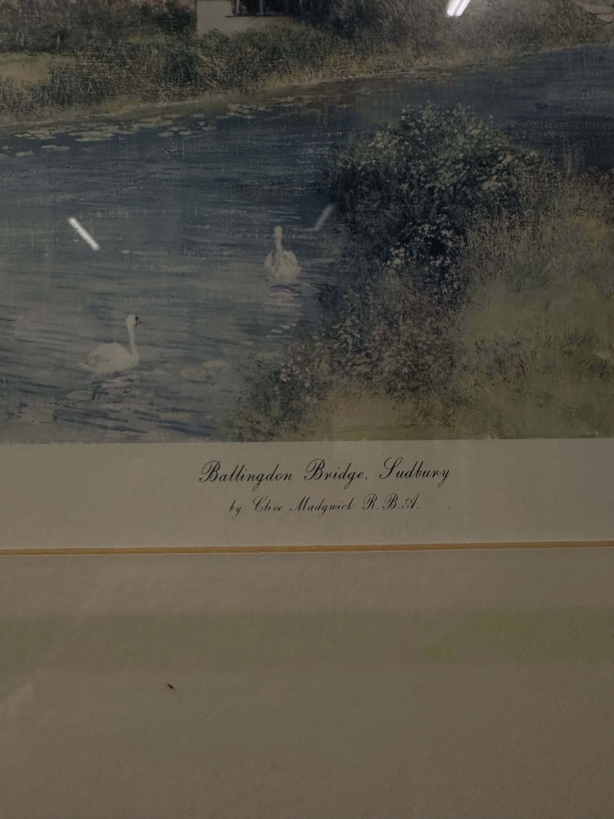 [Rare Edition 4/100] Clive Madgwick Rba 'Ballingdon Bridge' Signed Print – Suffolk, Late 20th C. photo Art