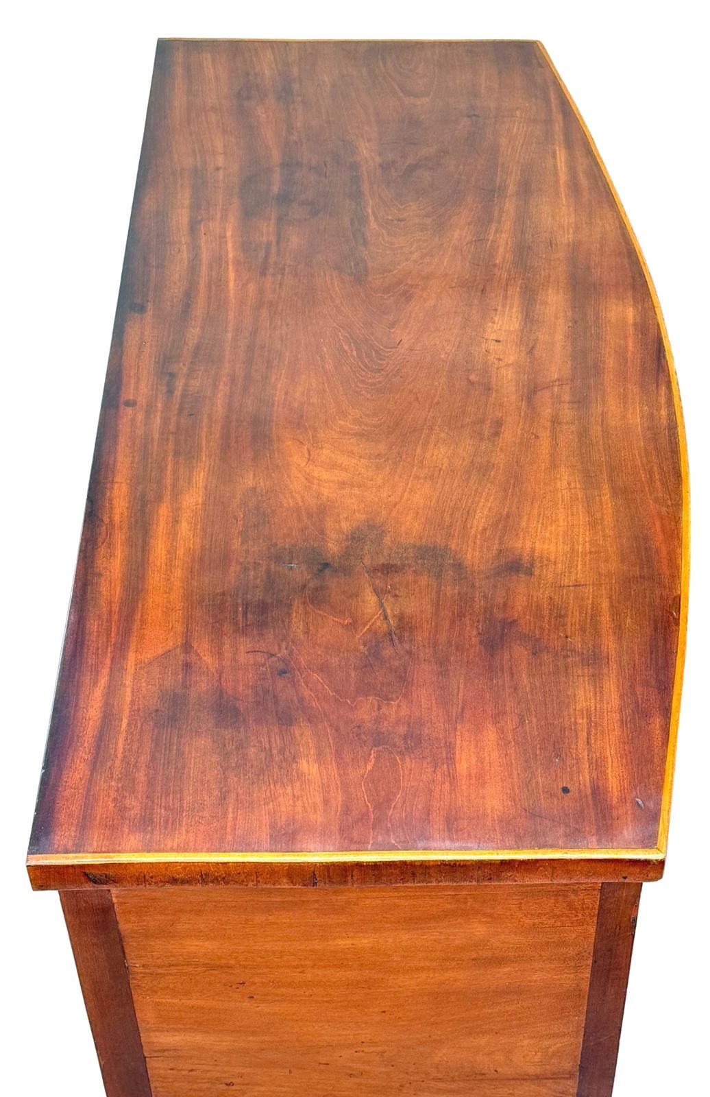 18th Century Georgian Mahogany Small Bowfront Sideboard (England, Circa 1780) photo 4350.0
