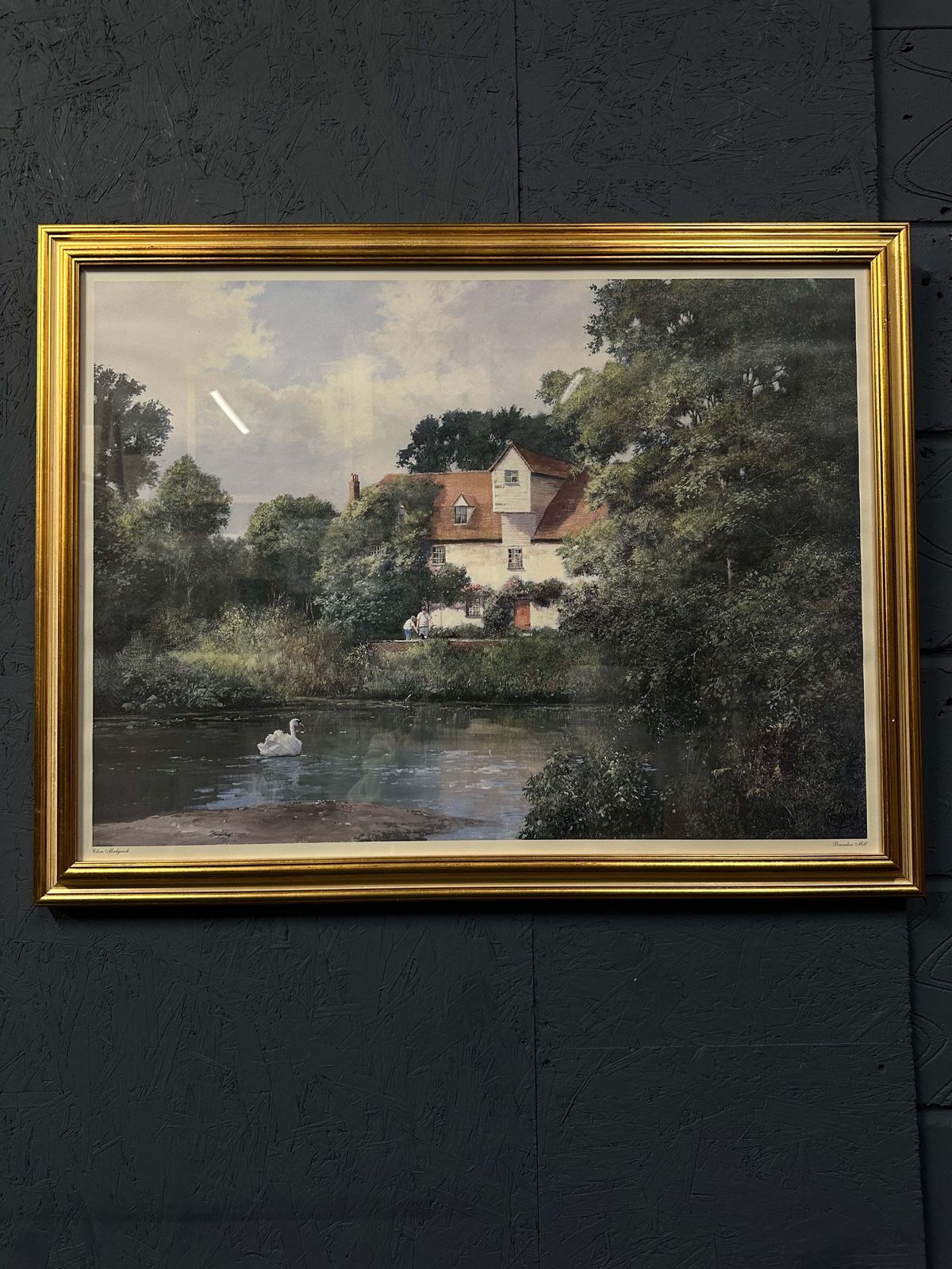 Clive Madgwick Rba 'Brundon Mill' Framed Print – Suffolk Pastoral, Late 20th C.