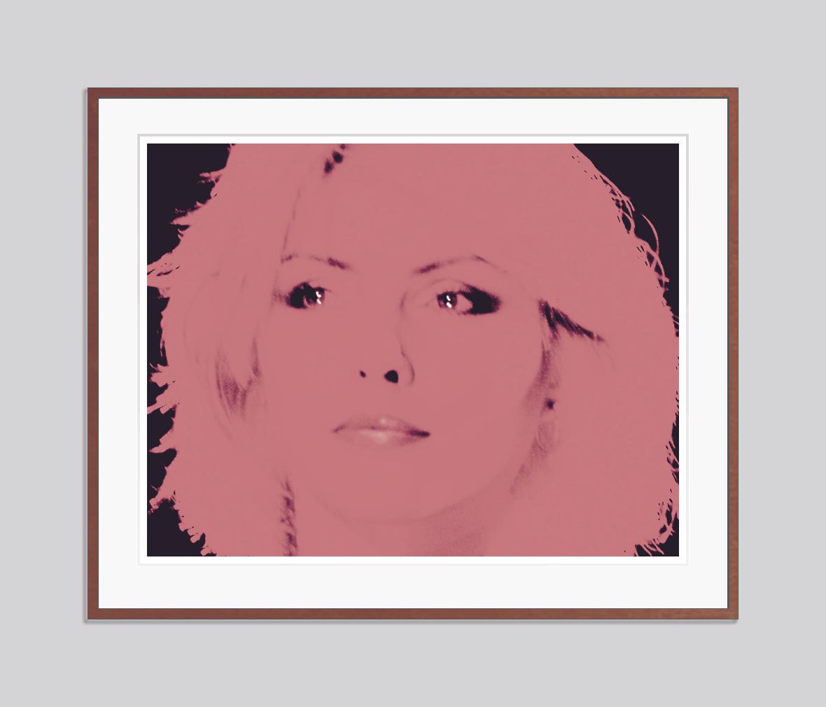 Batik 'Peach Blondie' Signed Limited Edition Print Framed In Brown photo furniture
