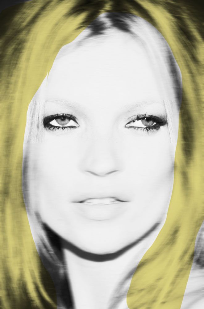 Batik 'Kate Blonde' Signed Limited Edition Print Framed In Brown